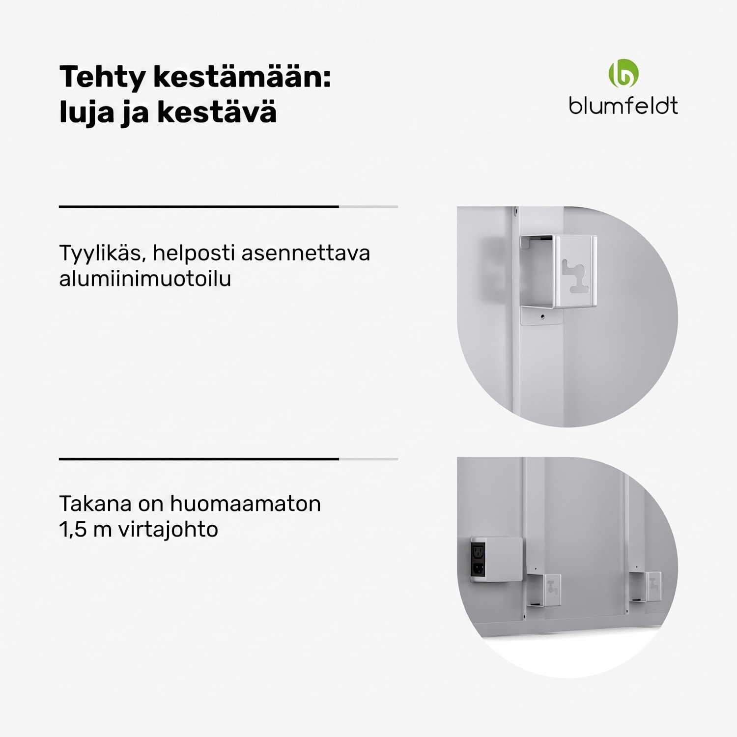 RadiantSmart infrapunalämmitin | infrapunalämmitin | ulkoinen termostaatti | 360 W | energiatehokas 60 x 60 cm | 360 W | Pää