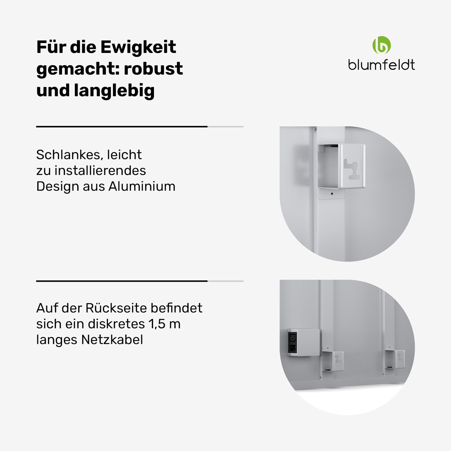 RadiantSmart IR Heater | Infrarotheizung | Erweiterungseinheit | IP44 60 x 60 cm | 360 W | Erweiterung