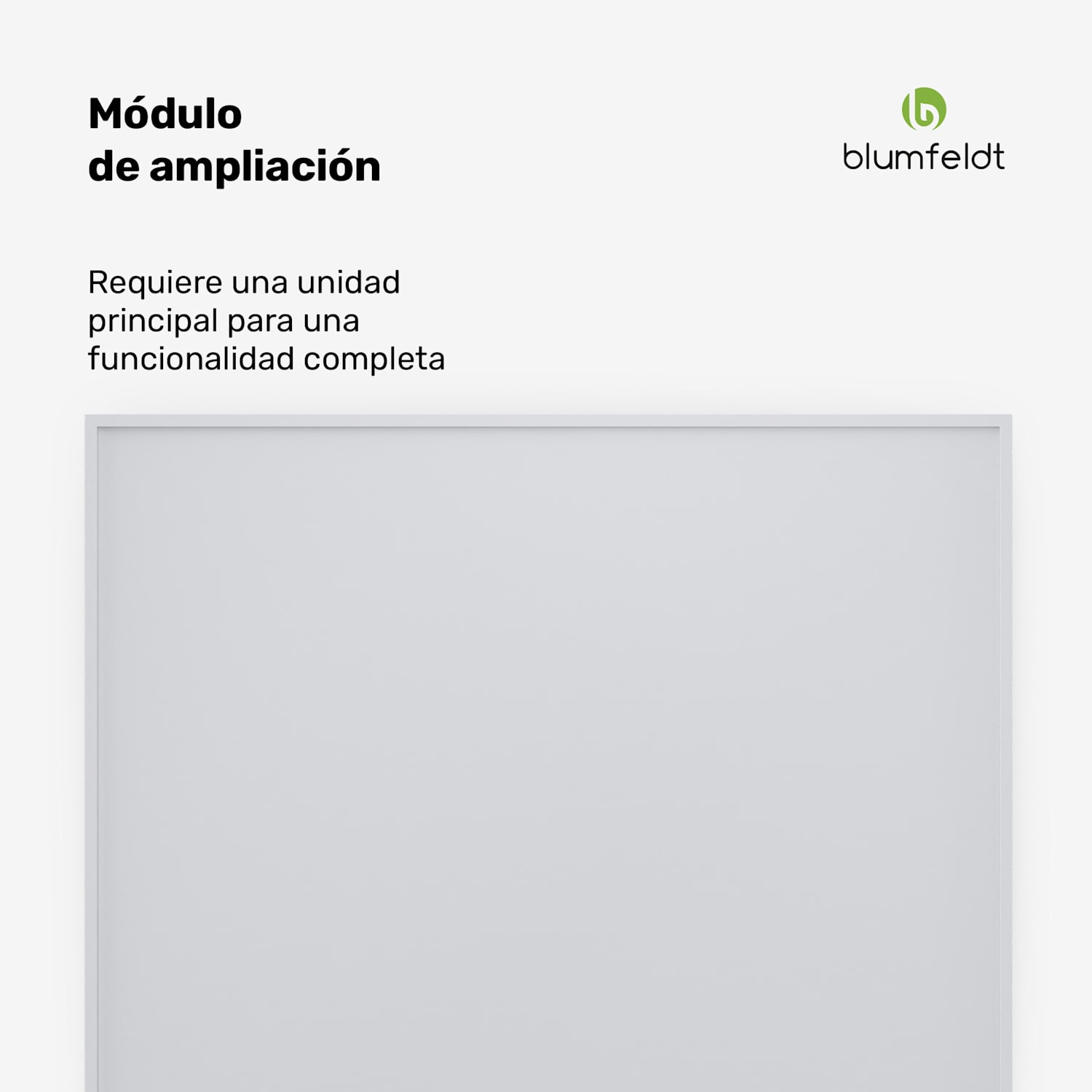 RadiantSmart IR Calentador | Calentador Infrarrojo | Unidad de Extensión | IP44 60 x 60 cm | 360 W | Extensión