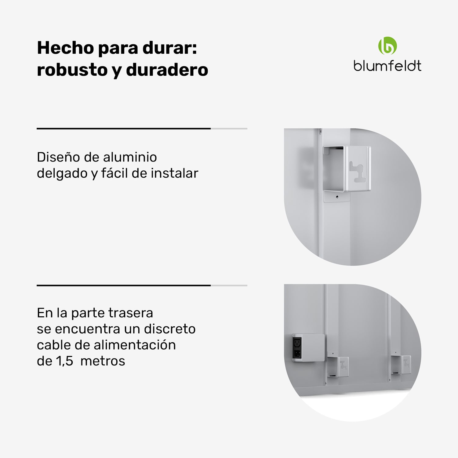 RadiantSmart IR Calentador | Calentador Infrarrojo | Unidad de Extensión | IP44 60 x 60 cm | 360 W | Extensión