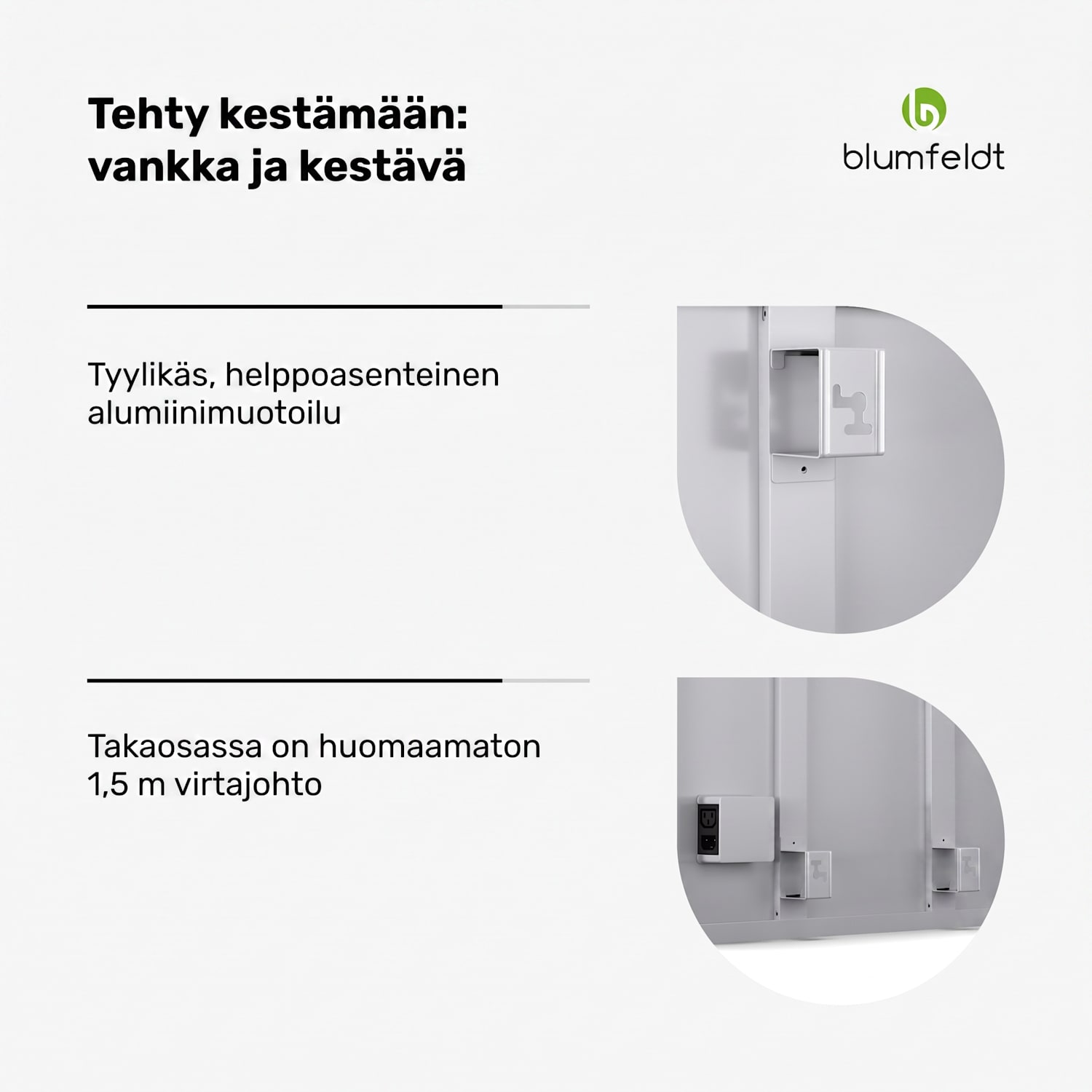 RadiantSmart infrapunalämmitin | infrapunalämmitin | lisäyksikkö | IP44 60 x 60 cm | 360 W | Laajennus
