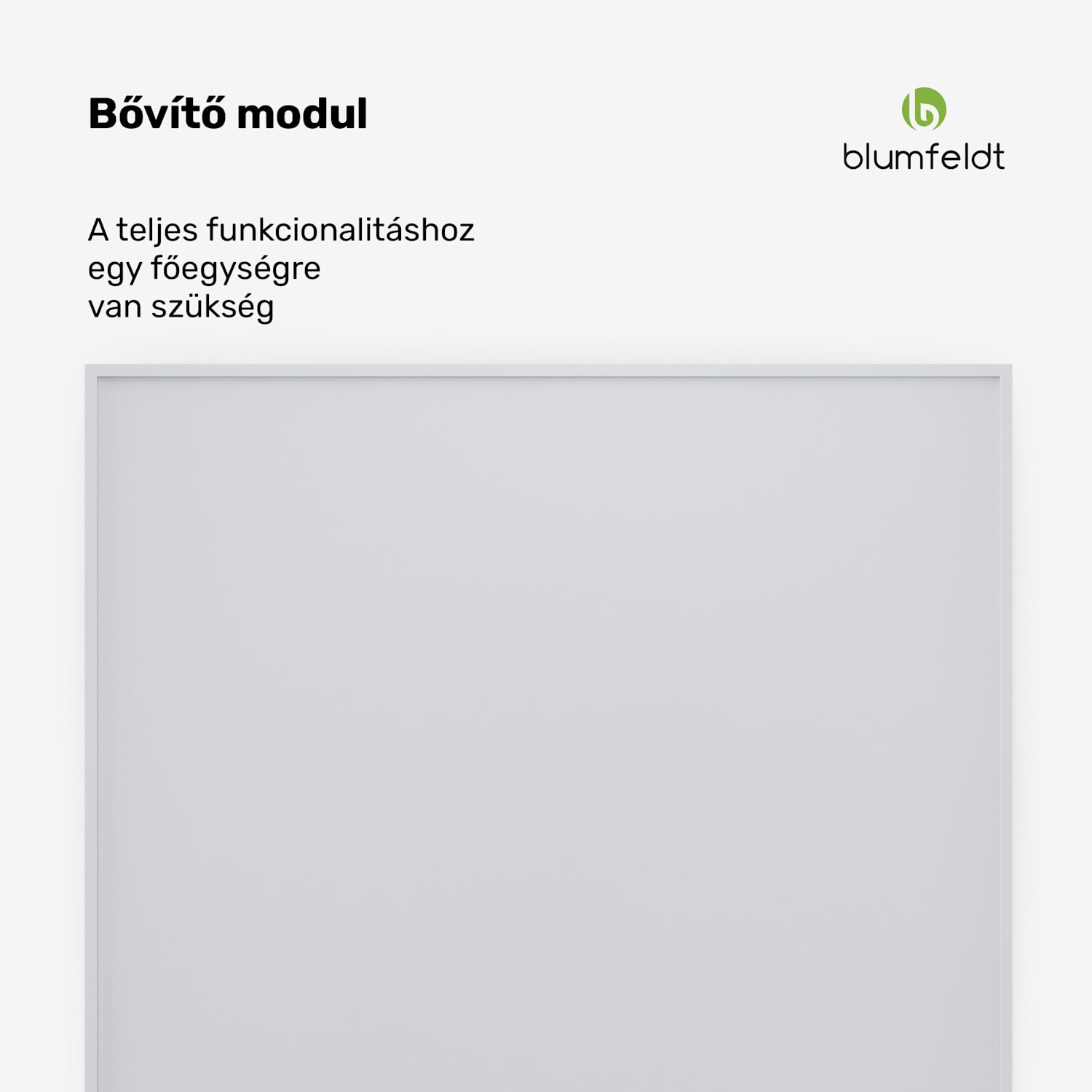 RadiantSmart IR Heater, Infravörös hősugárzó, Erősítő egység, IP44 60 x 60 cm | 360 W | Kiterjesztés