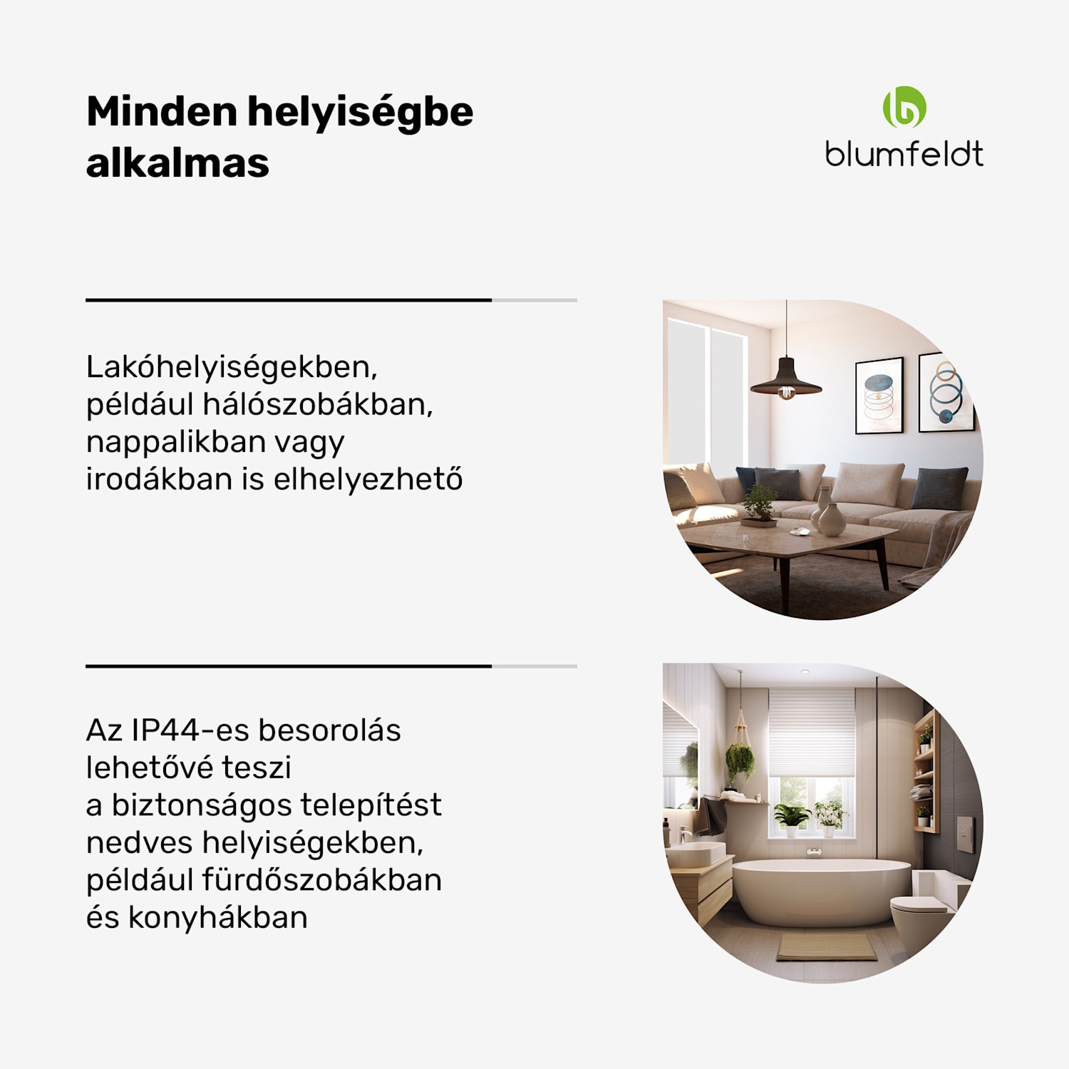 RadiantSmart IR Heater, Infravörös hősugárzó, Erősítő egység, IP44 60 x 60 cm | 360 W | Kiterjesztés