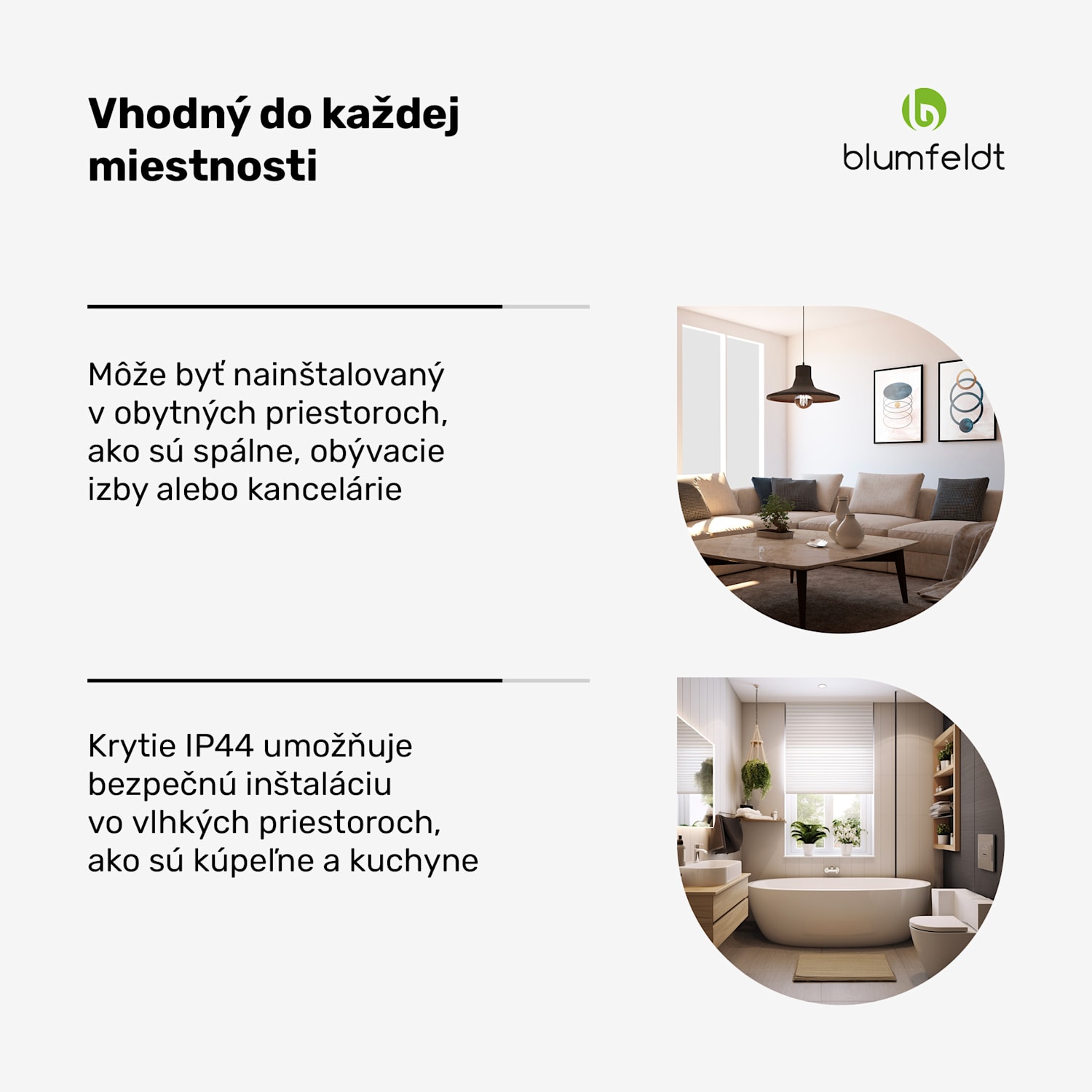 RadiantSmart IR Heater, Infračervený ohrievač, Posilňovacia jednotka, IP44 60 x 60 cm | 360 W | Rozšírenie