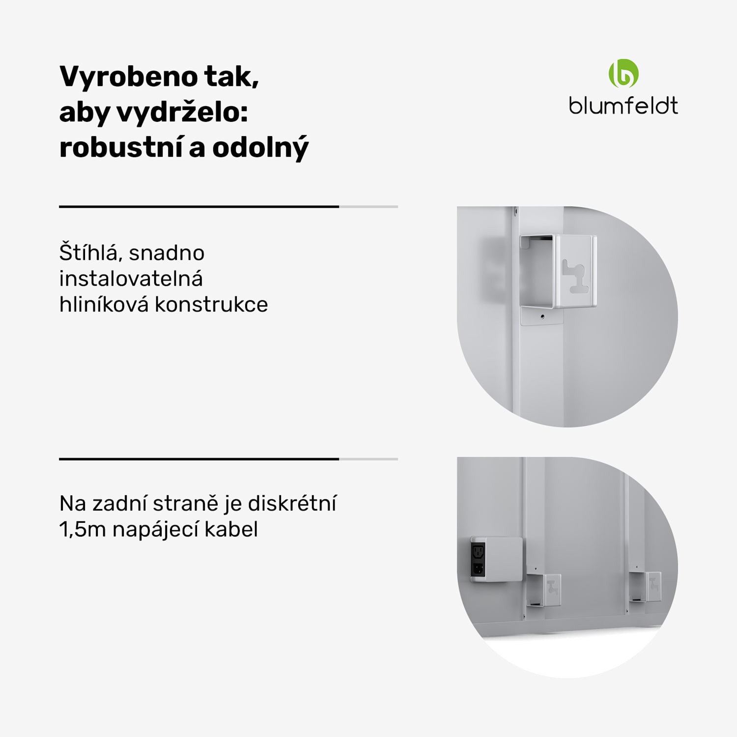 RadiantSmart IR Heater, Infračervený ohřívač, Externí termostat, 600 W, Energetická účinnost 100 x 60 cm | 600 W | Hlavní