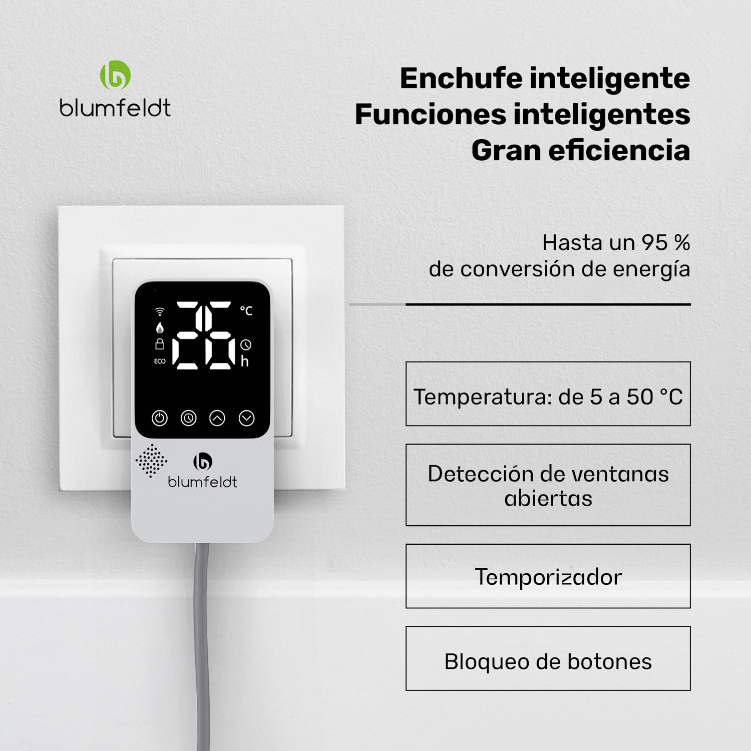 RadiantSmart IR Calentador | Calentador Infrarrojo | Termostato Externo | 600 W | Eficiencia Energética 100 x 60 cm | 600 W | Principal