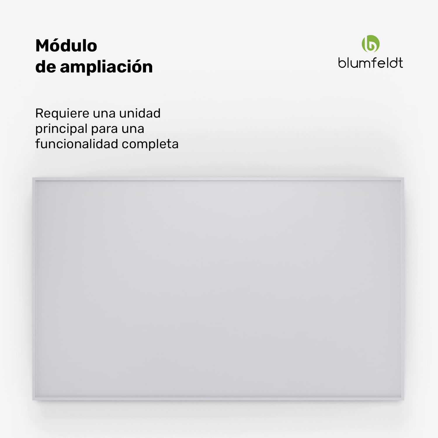 RadiantSmart IR Calentador | Calentador Infrarrojo | Unidad de Extensión | IP44 100 x 60 cm | 600 W | Extensión