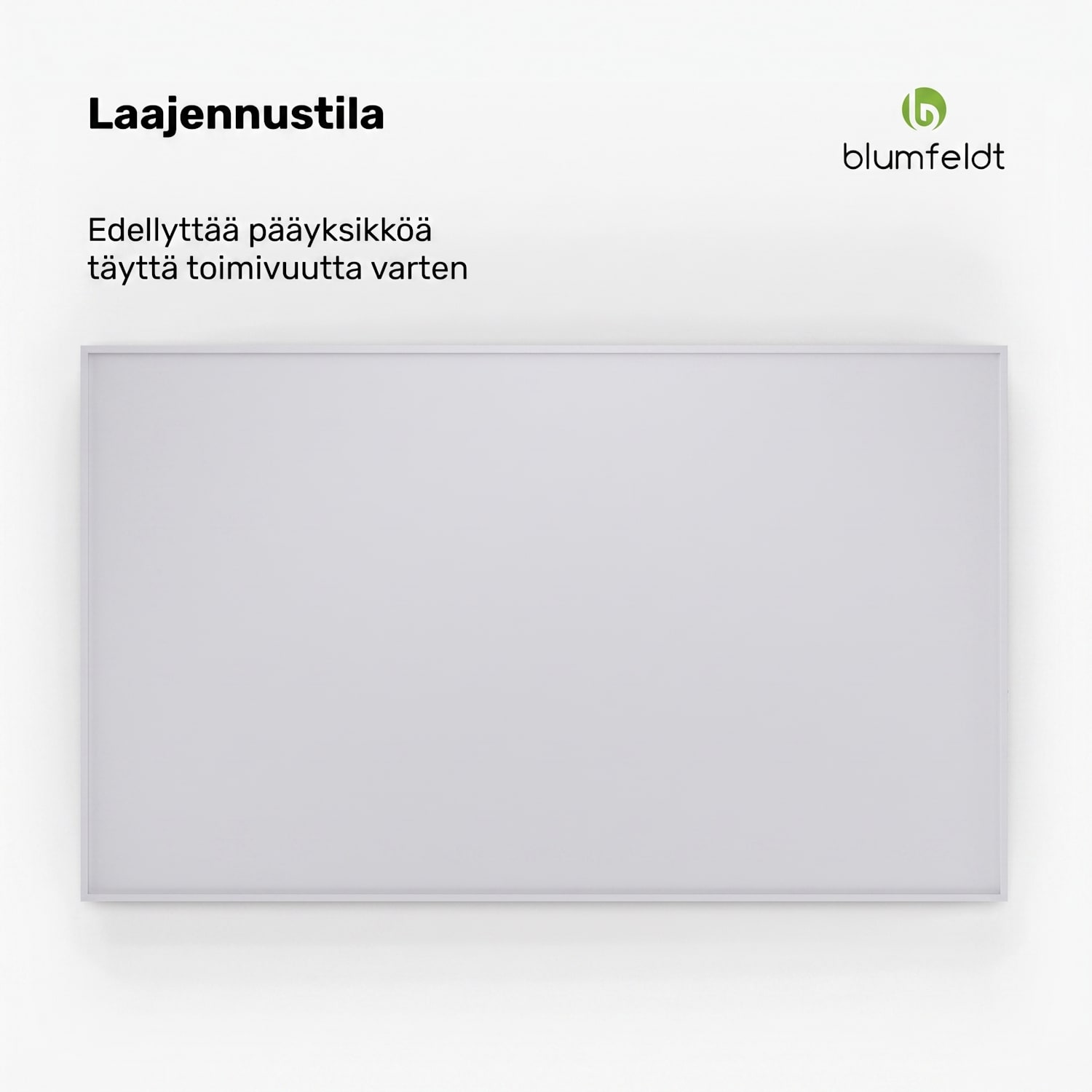 RadiantSmart infrapunalämmitin | infrapunalämmitin | lisäyksikkö | IP44 100 x 60 cm | 600 W | Laajennus