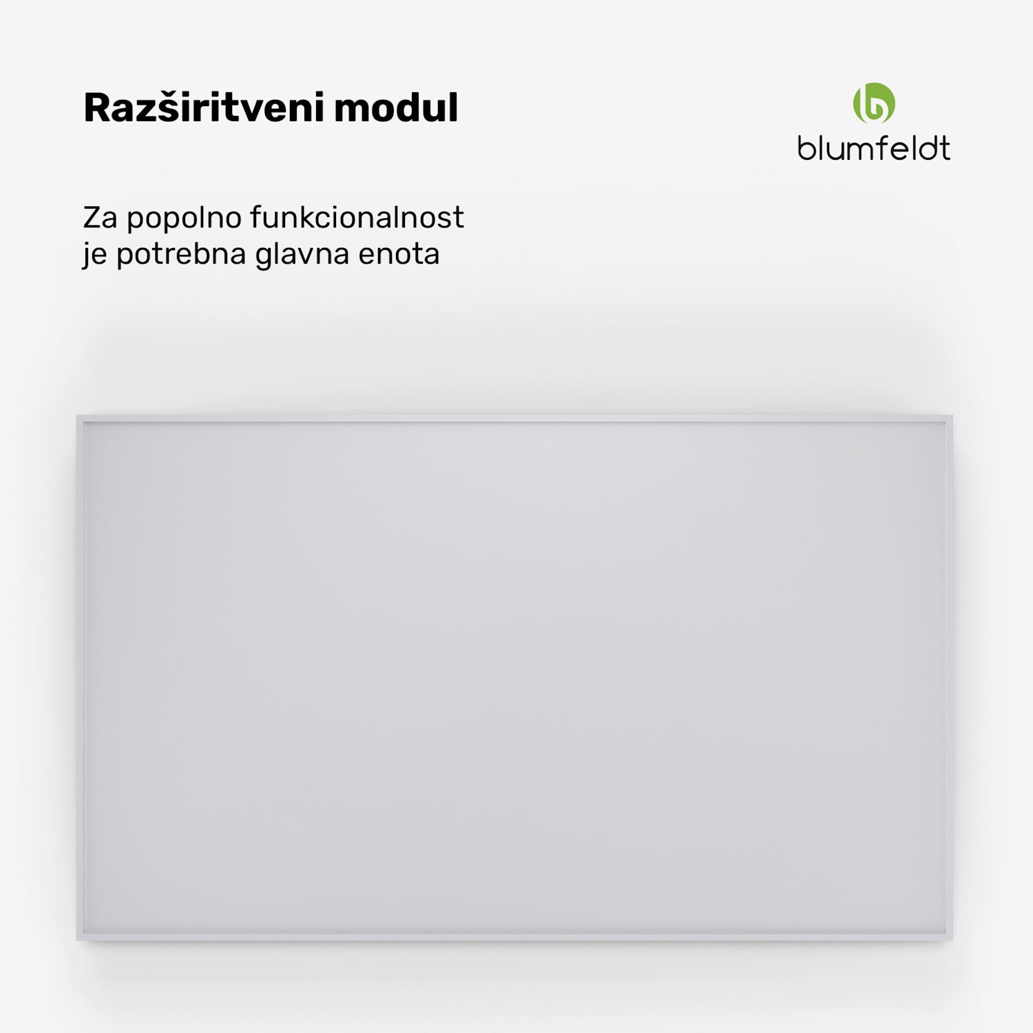 RadiantSmart IR Heater, Infrardeči grelnik, Razširitvena enota, IP44 100 x 60 cm | 600 W | Razširitev