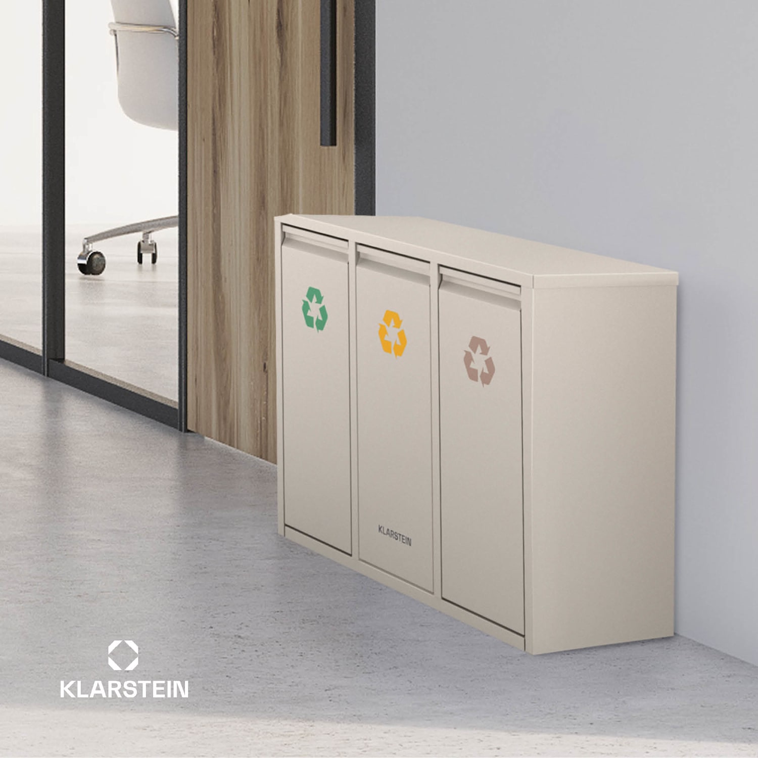 Ordnungshüter 3, 45 литра, 3 коша, без миризма, лесно пълне 45 Ltr | Пясък