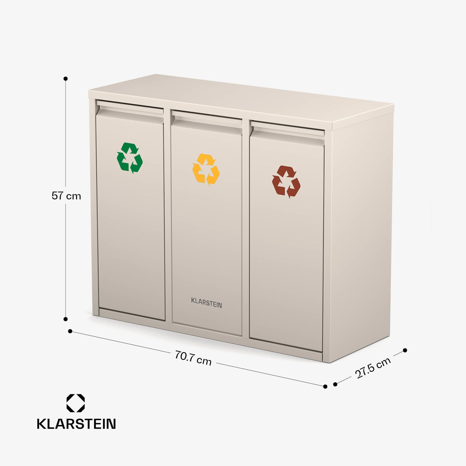 Ordnungshüter 3, 45 литра, 3 коша, без миризма, лесно пълне 45 Ltr | Пясък