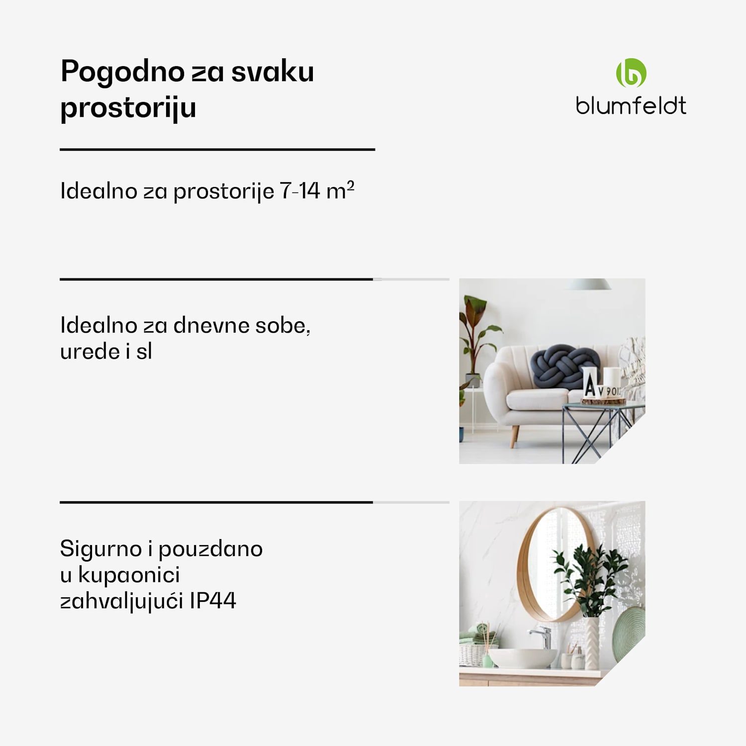 SmartFlow Tower infracrvena grijalica, 700 W, 360° distribucija topline, WLAN kontrola Bijela