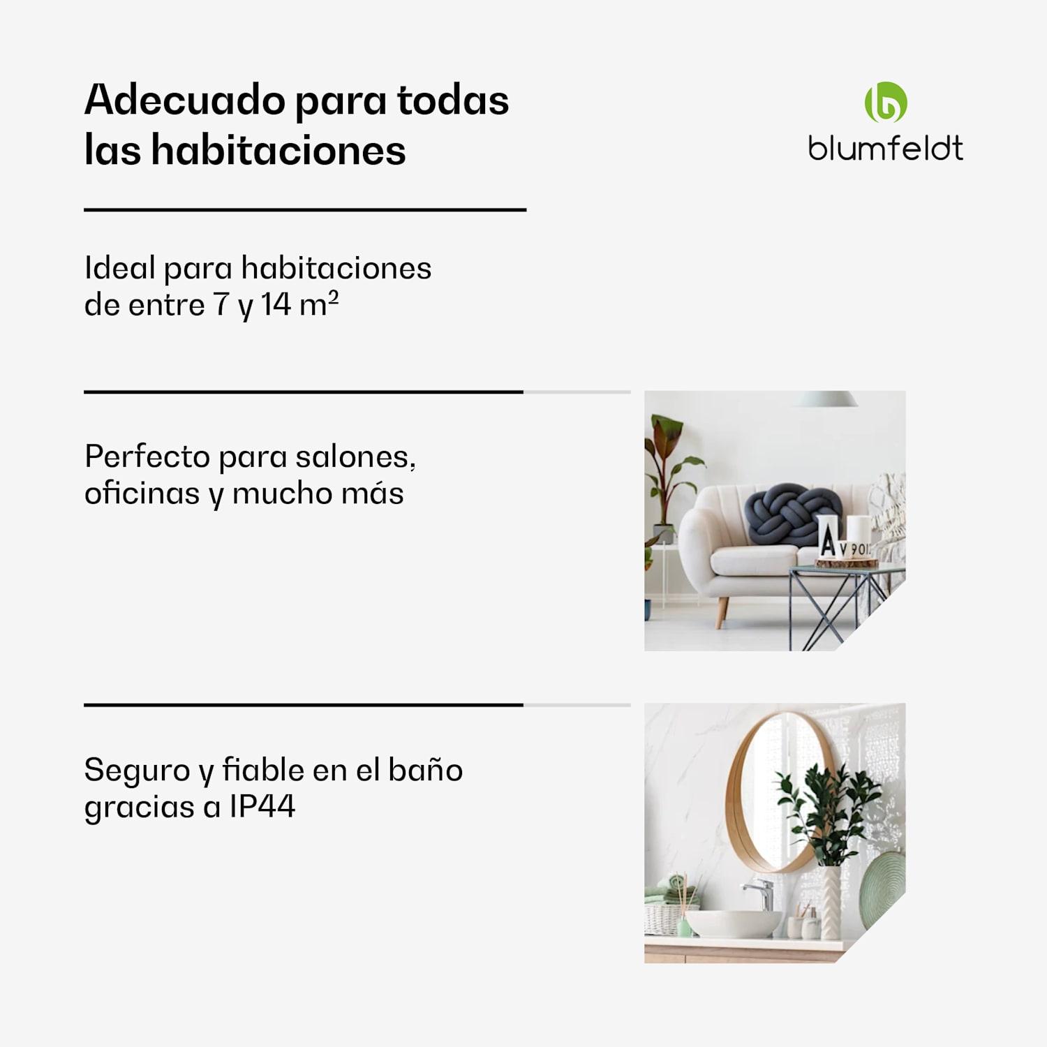 Calefactor radiante infrarrojo SmartFlow Tower | 700W | 360° de potencia calorífica | Control WLAN Negro