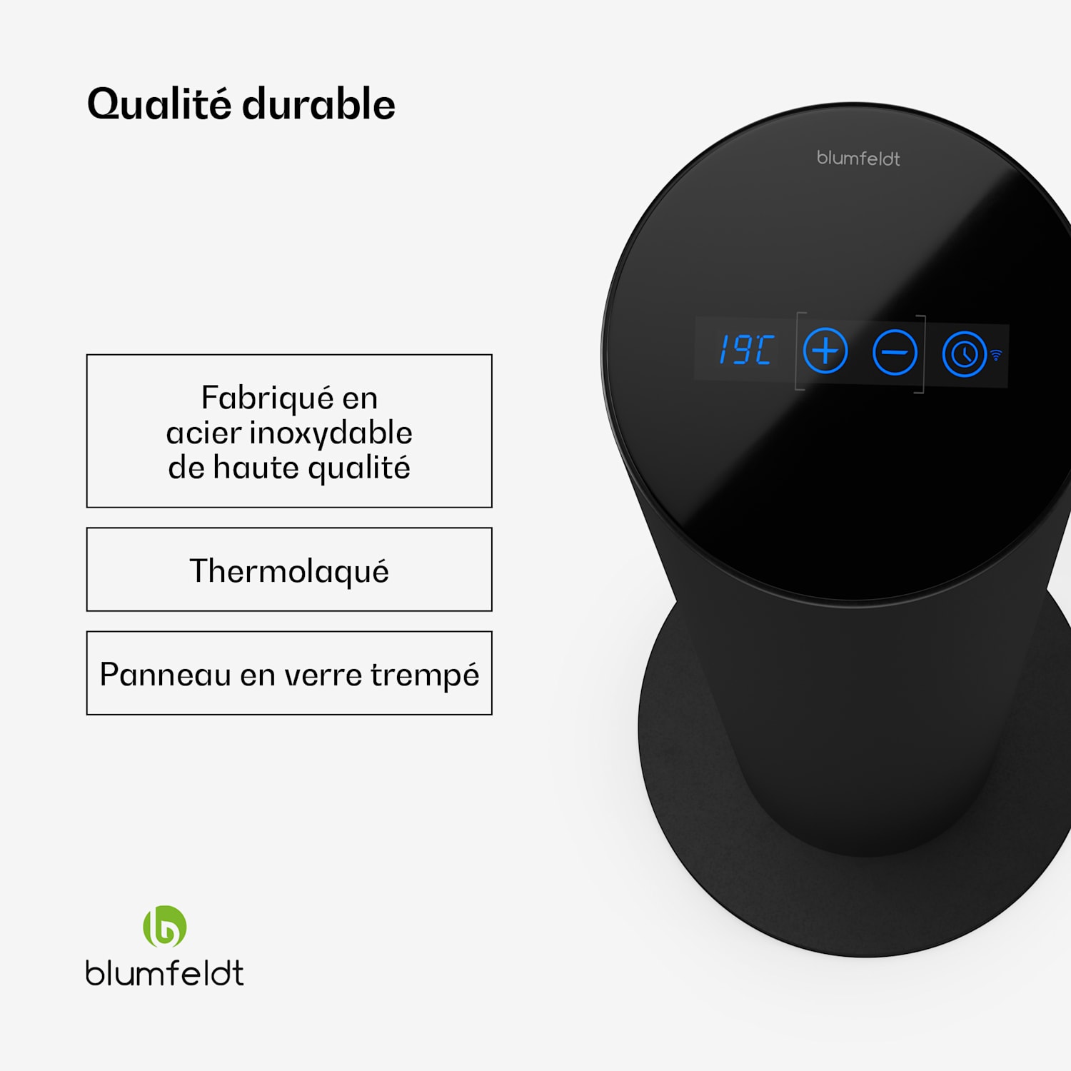 SmartFlow Tower infrarood verwarming | 700W | 360° warmteafgifte | WLAN-bediening 