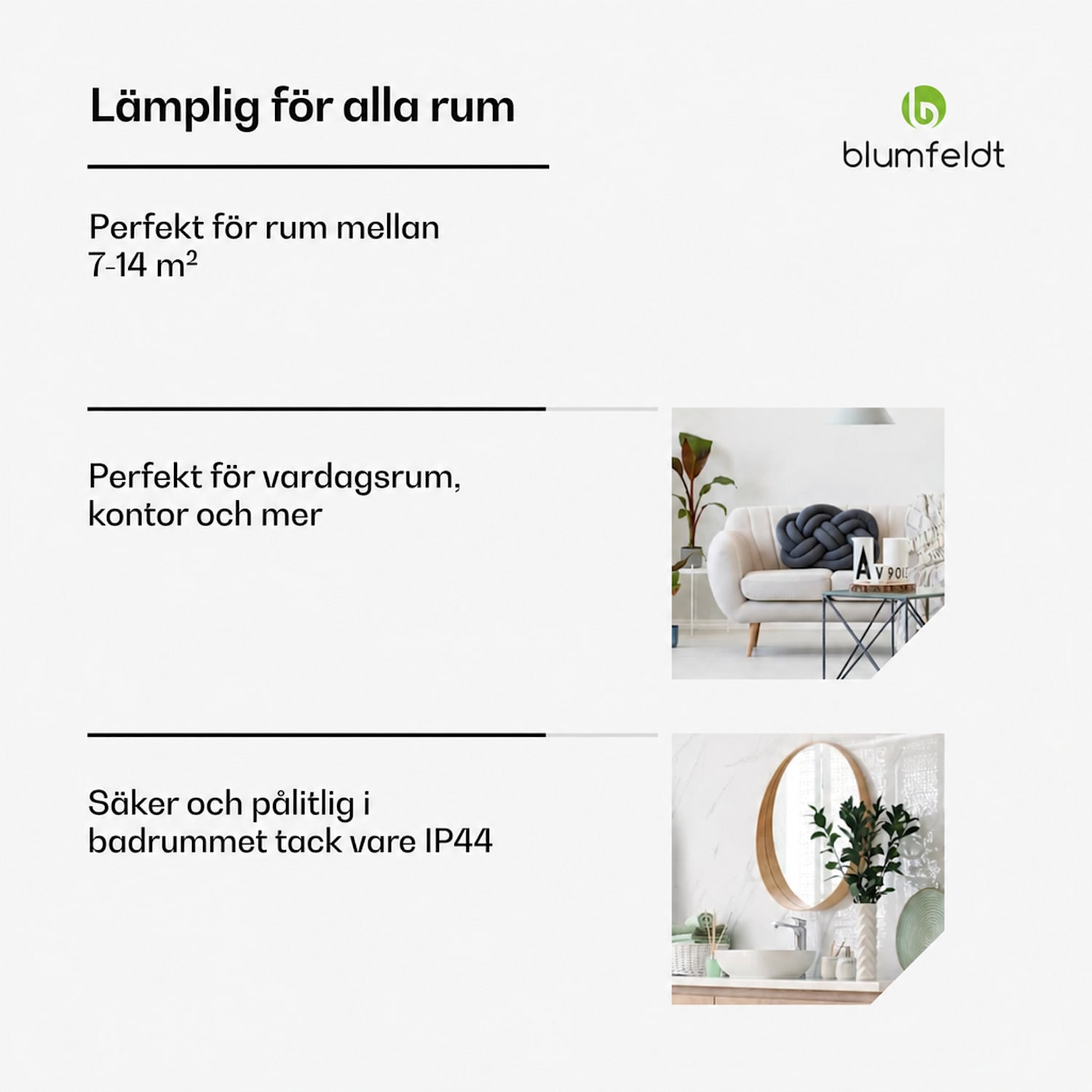 SmartFlow Tower infravärmare | 700 W | 360° värmeeffekt | WLAN-kontroll Svart