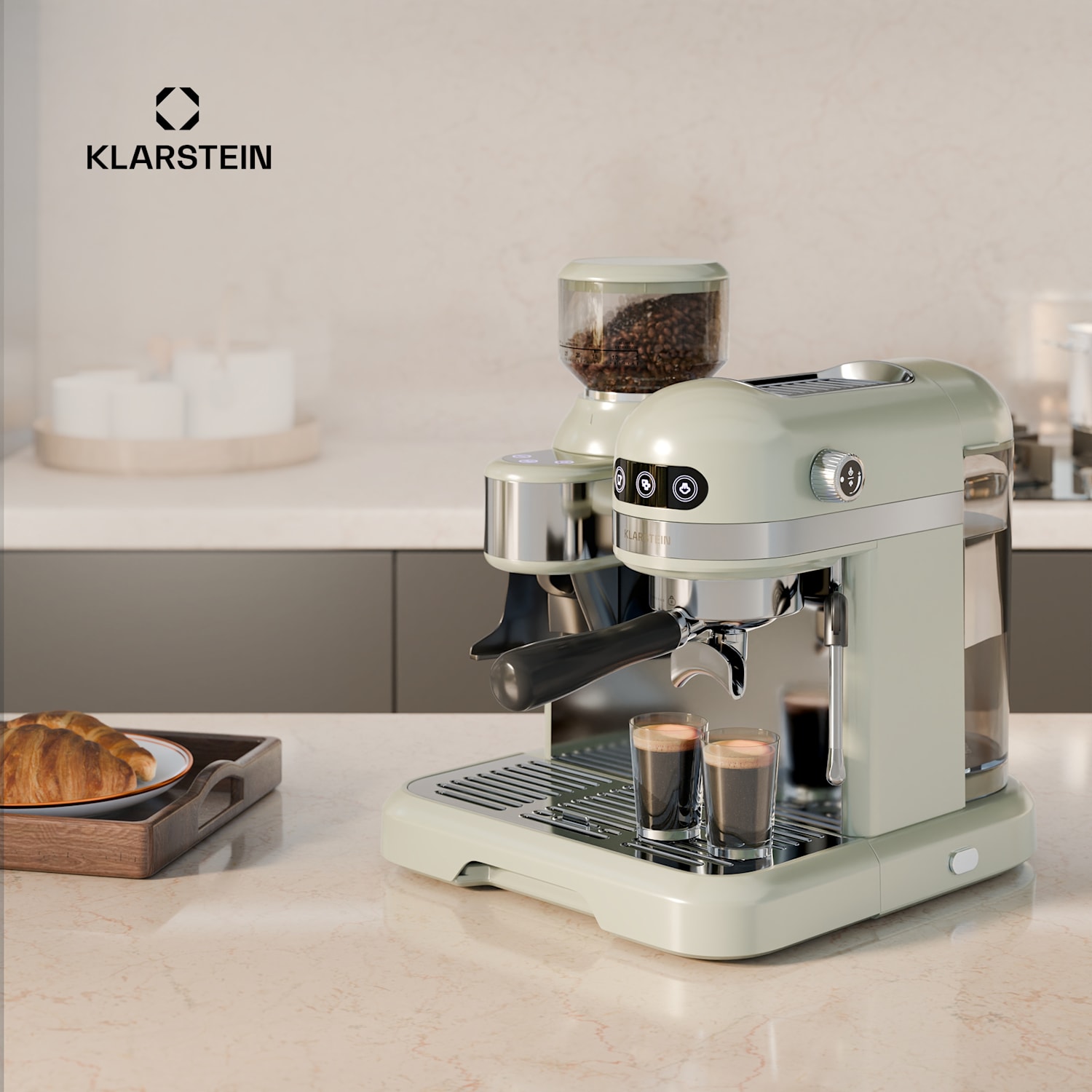 Bella Café espressokeitin | vintage | mylly | 19 bar | maitovaahto | 2 kuppia | 1550 W Kerma