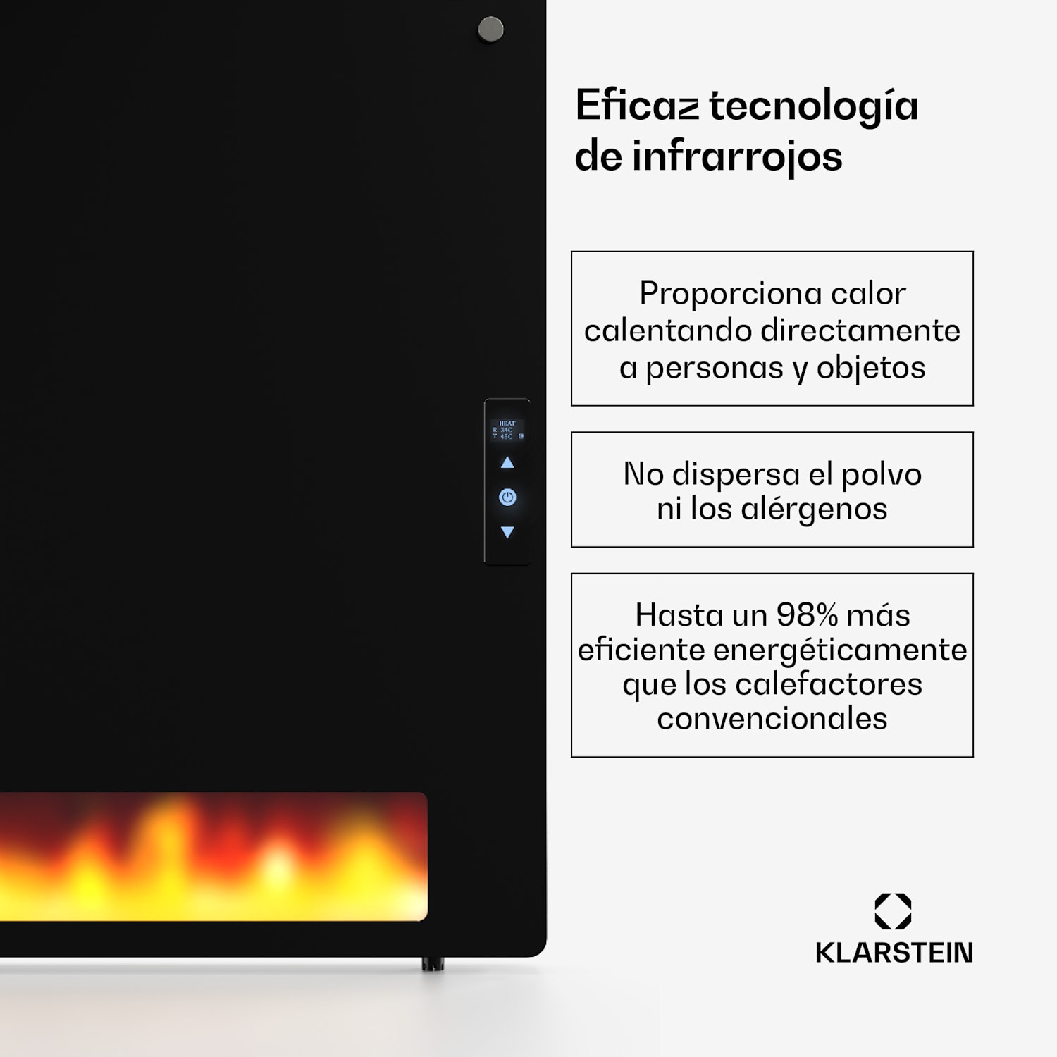 Calefactor de pared ZenHeat Graphene 1300W 70 x 60 cm