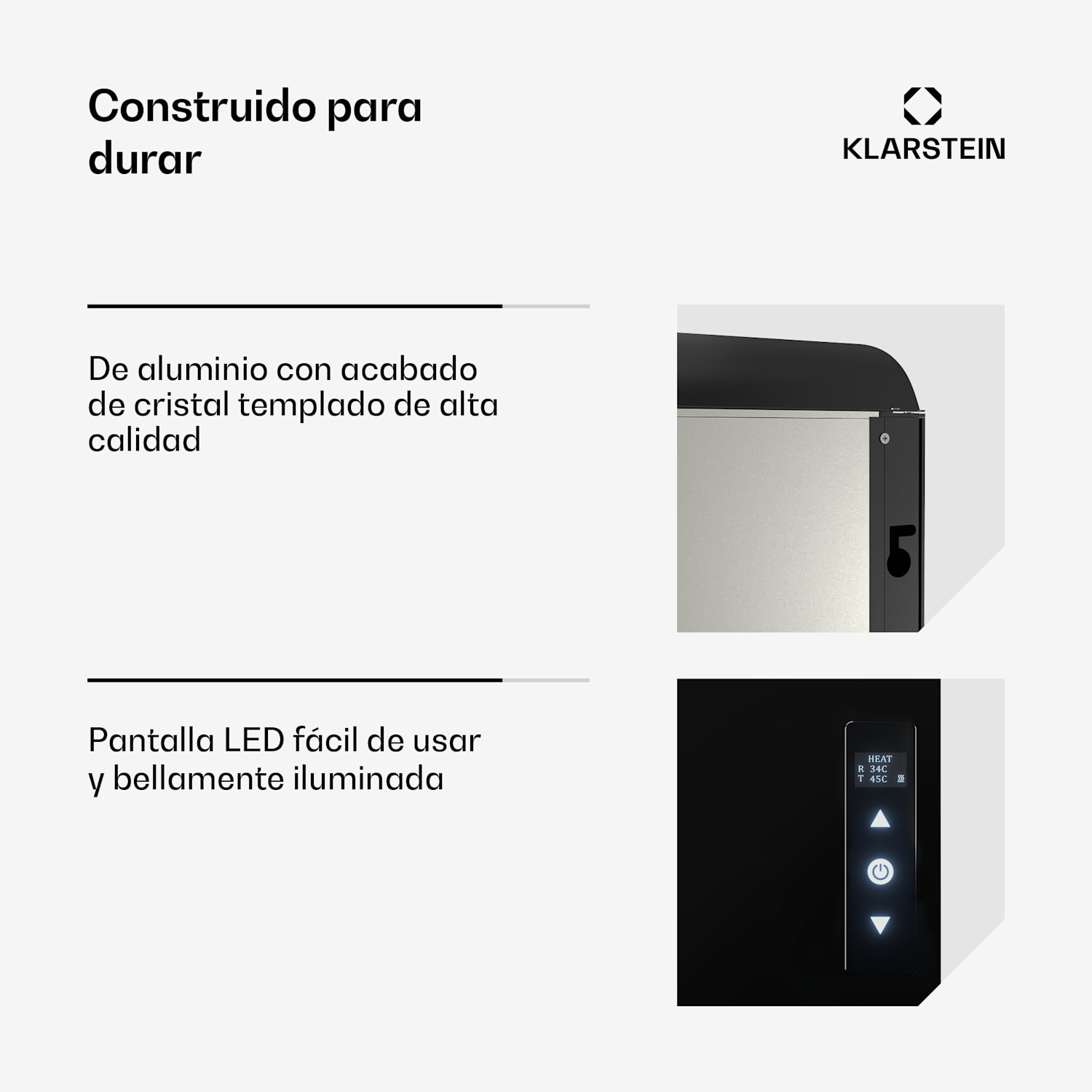 Calefactor de pared ZenHeat Graphene 1300W 70 x 60 cm