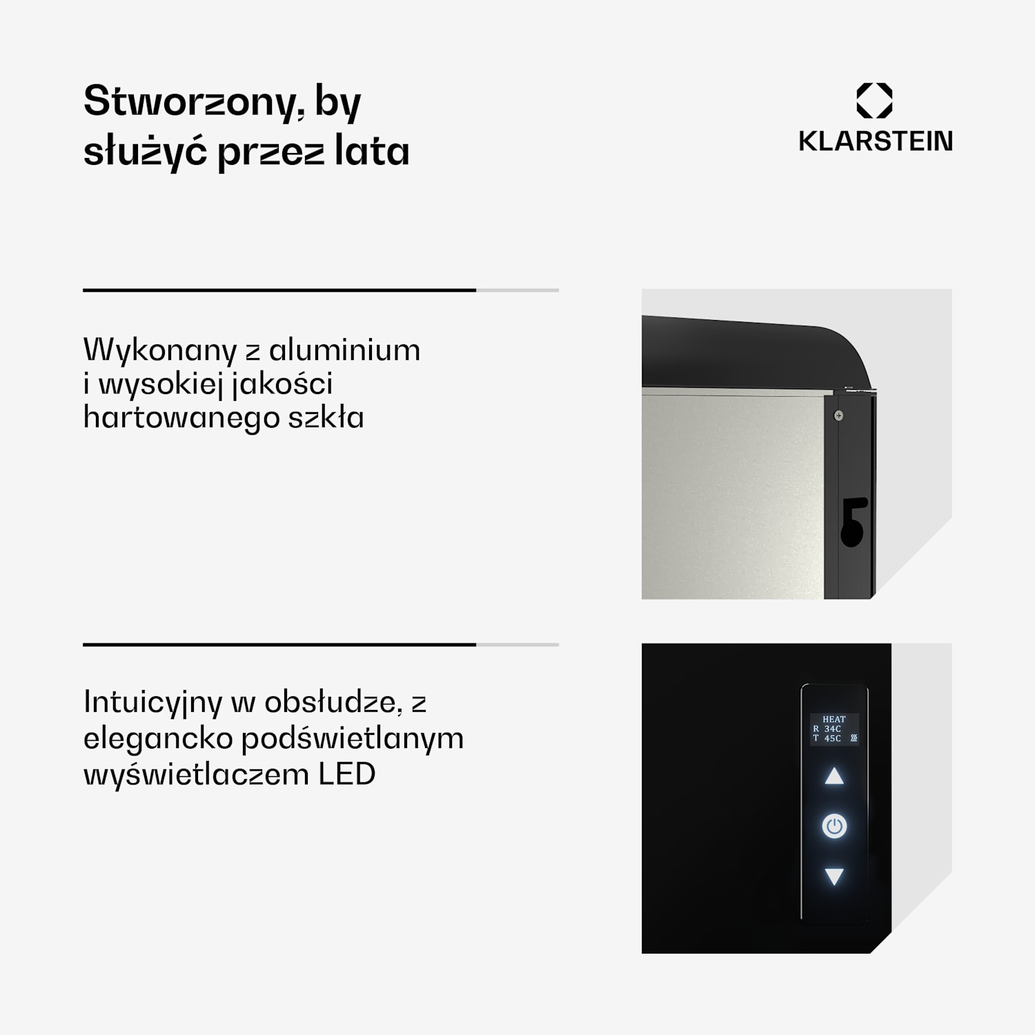 ZenHeat Graphene panel ścienny na podczerwień 1300 W 70 x 60 cm