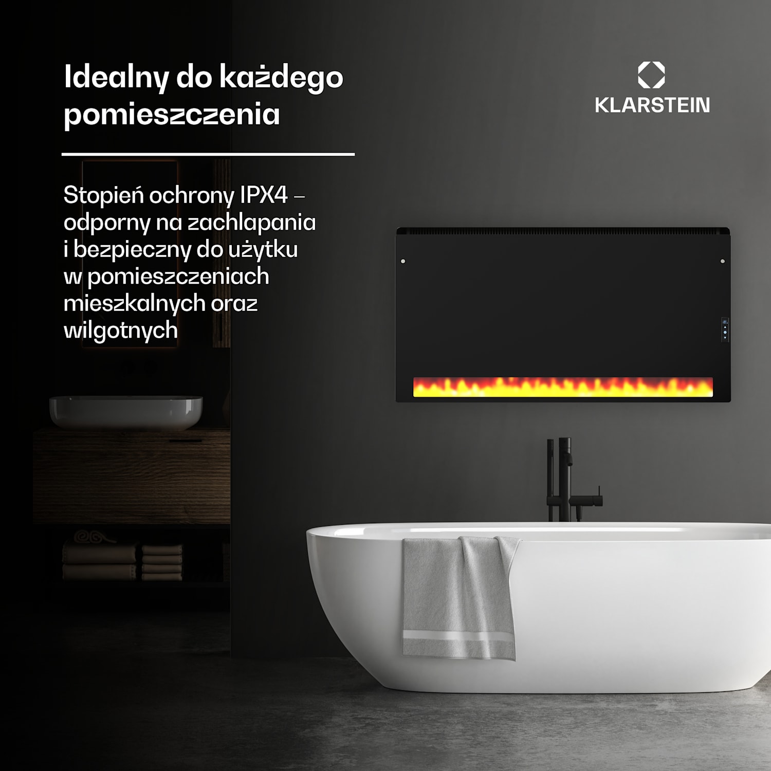 ZenHeat Graphene panel ścienny na podczerwień 1300 W 70 x 60 cm