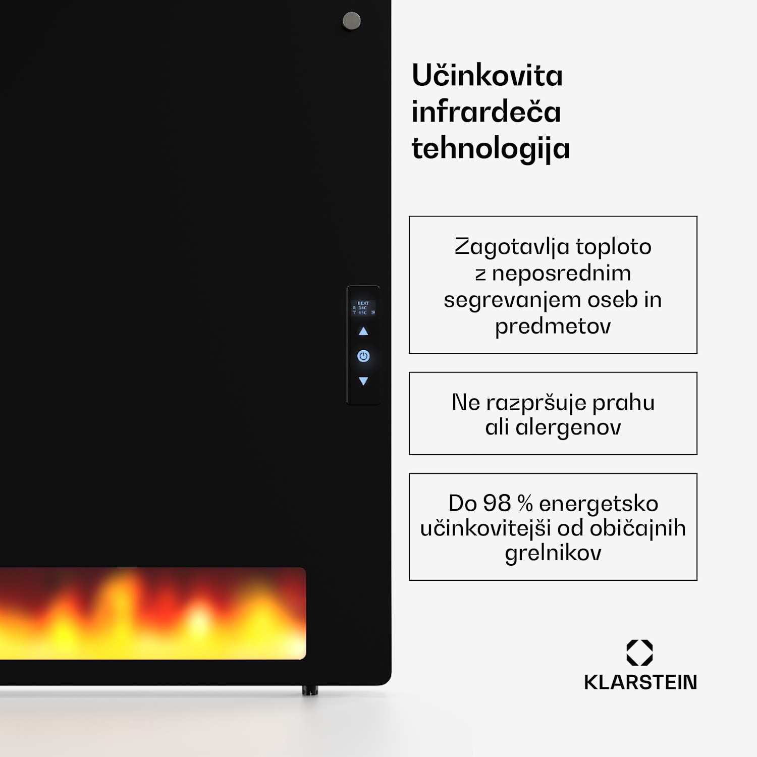 ZenHeat Graphene stenski grelnik 1300 W 70 x 60 cm