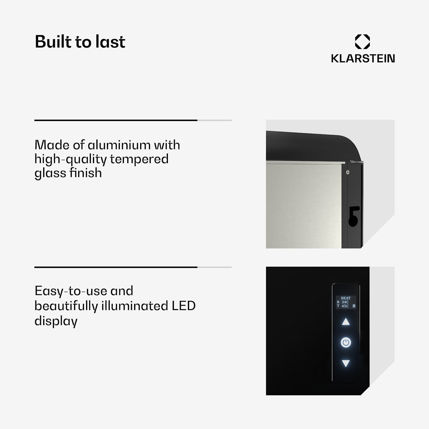 Aquecedor de parede ZenHeat Graphene 1300 W 70 x 60 cm