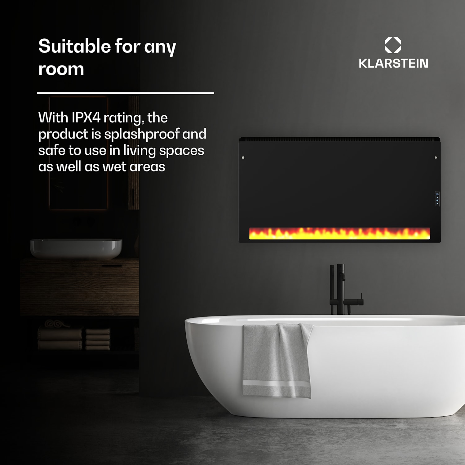 Aquecedor de parede ZenHeat Graphene 1300 W 70 x 60 cm