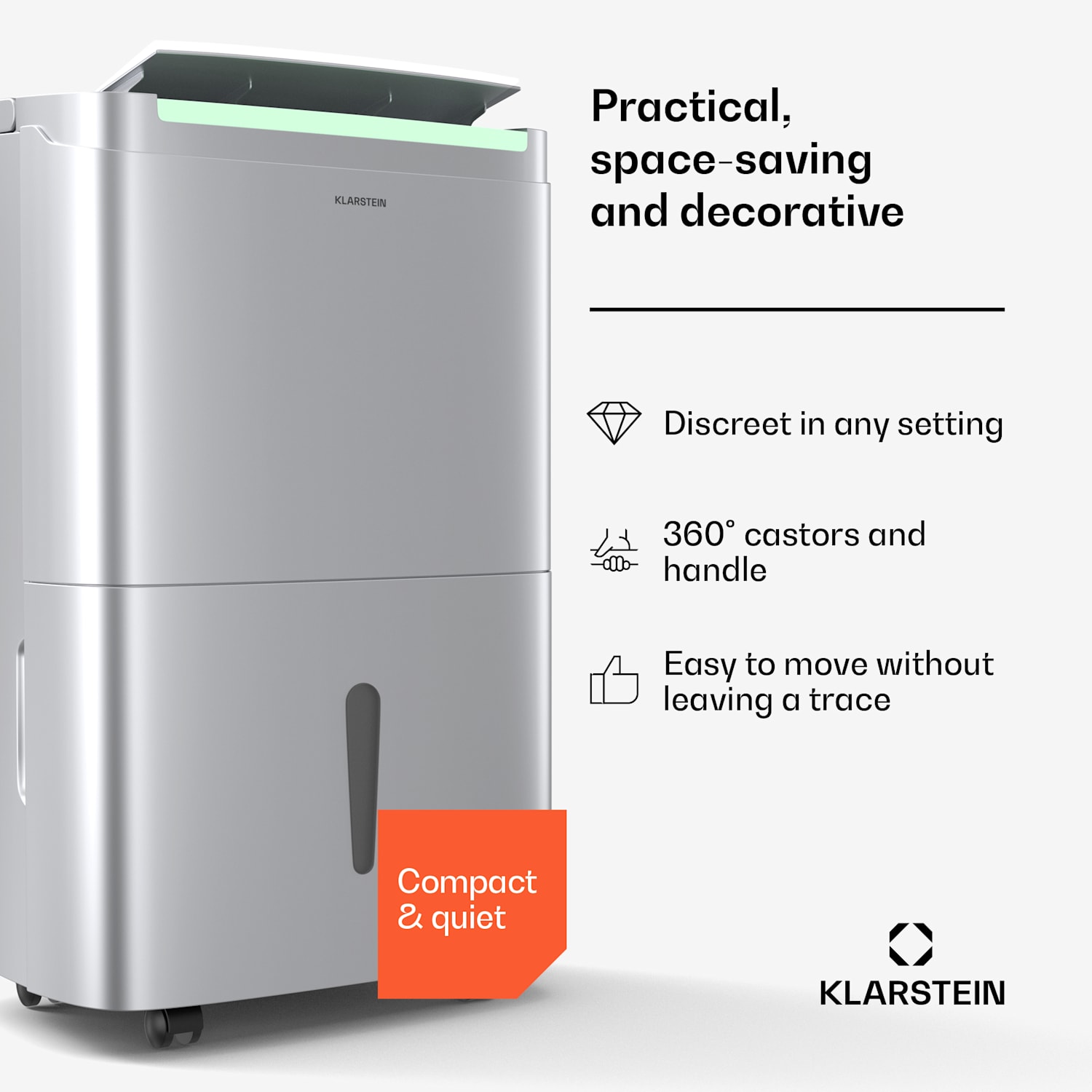 DryFy Connect 40 ilmankuivain | 40 l / vrk | 30–45 m²  40L/24h | Hopea