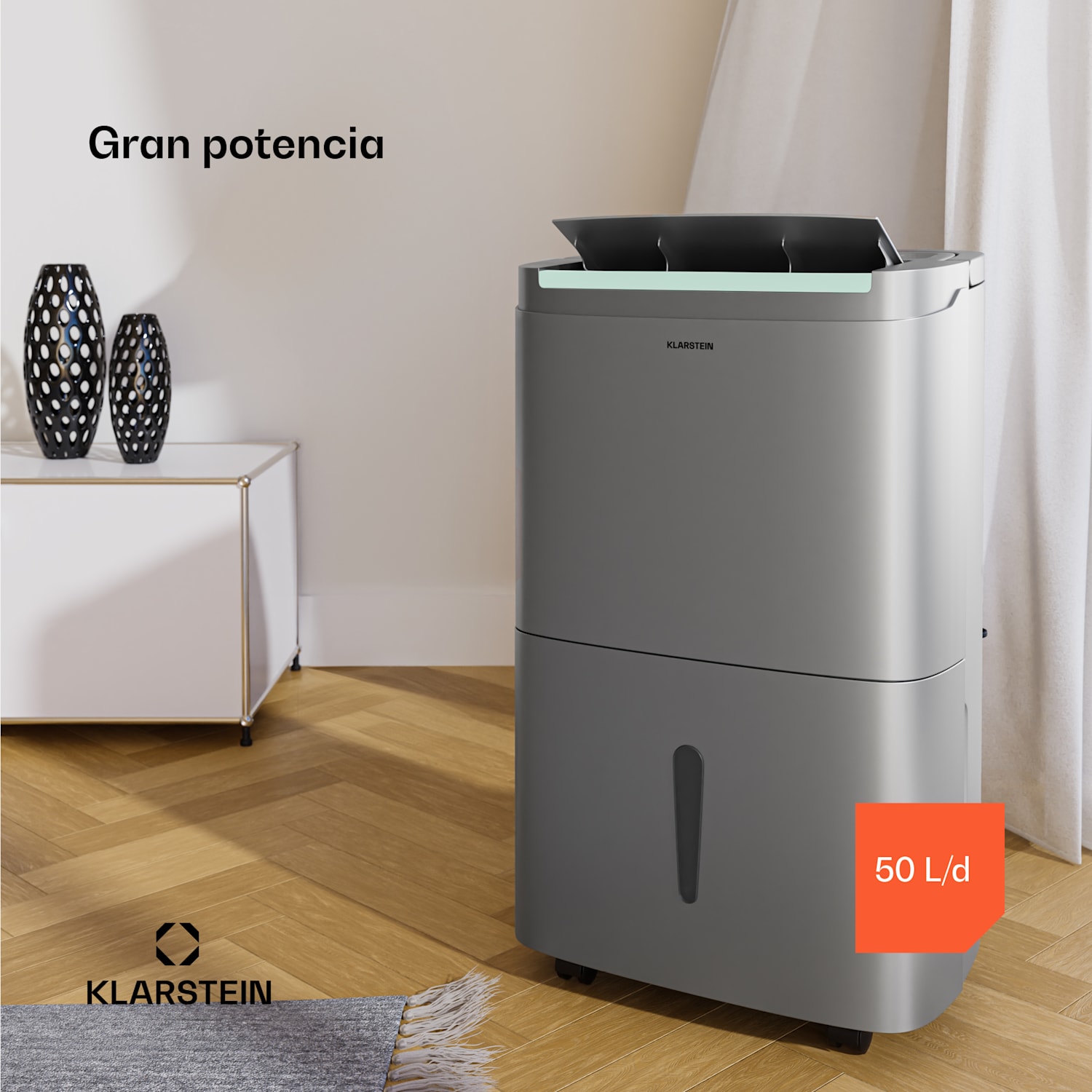 Deshumidificador DryFy Connect 50 | 50 L / Día 50L/24h | Plata