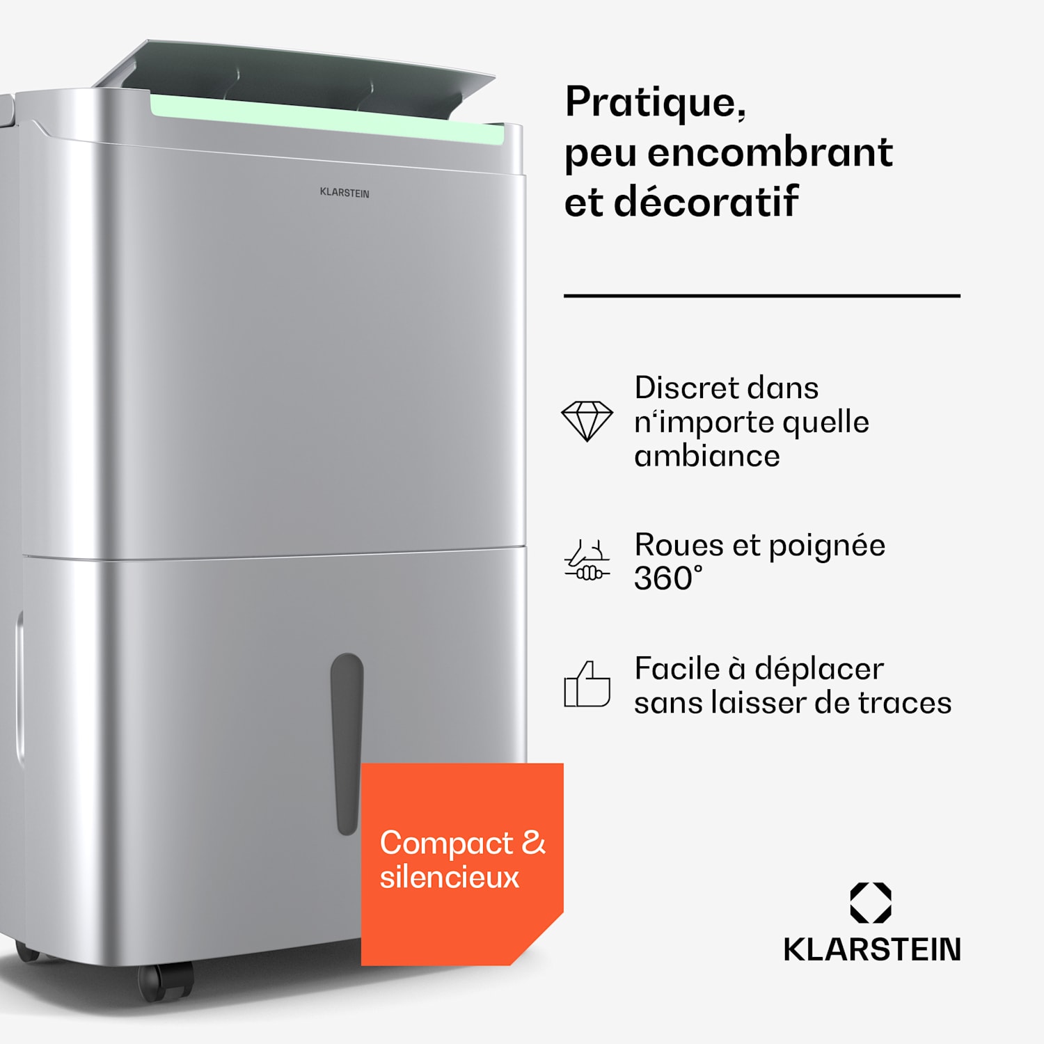 DryFy Connect 50 luchtontvochtiger | 50 l/dag | 45-55 m²  