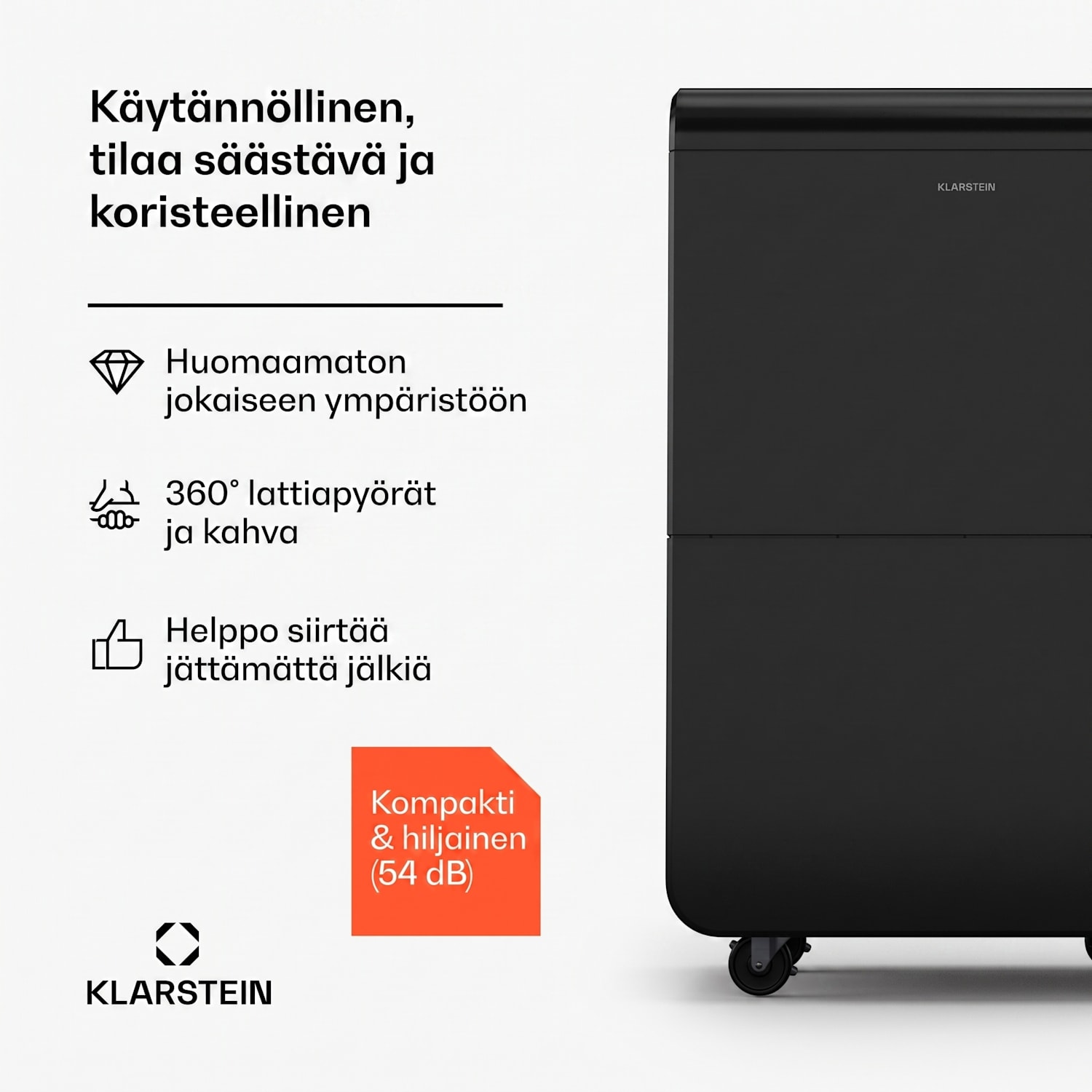 DryFy Grand Smart 70 L ilmankuivain | 70 l/vrk 70L/24h | Antrasiitti