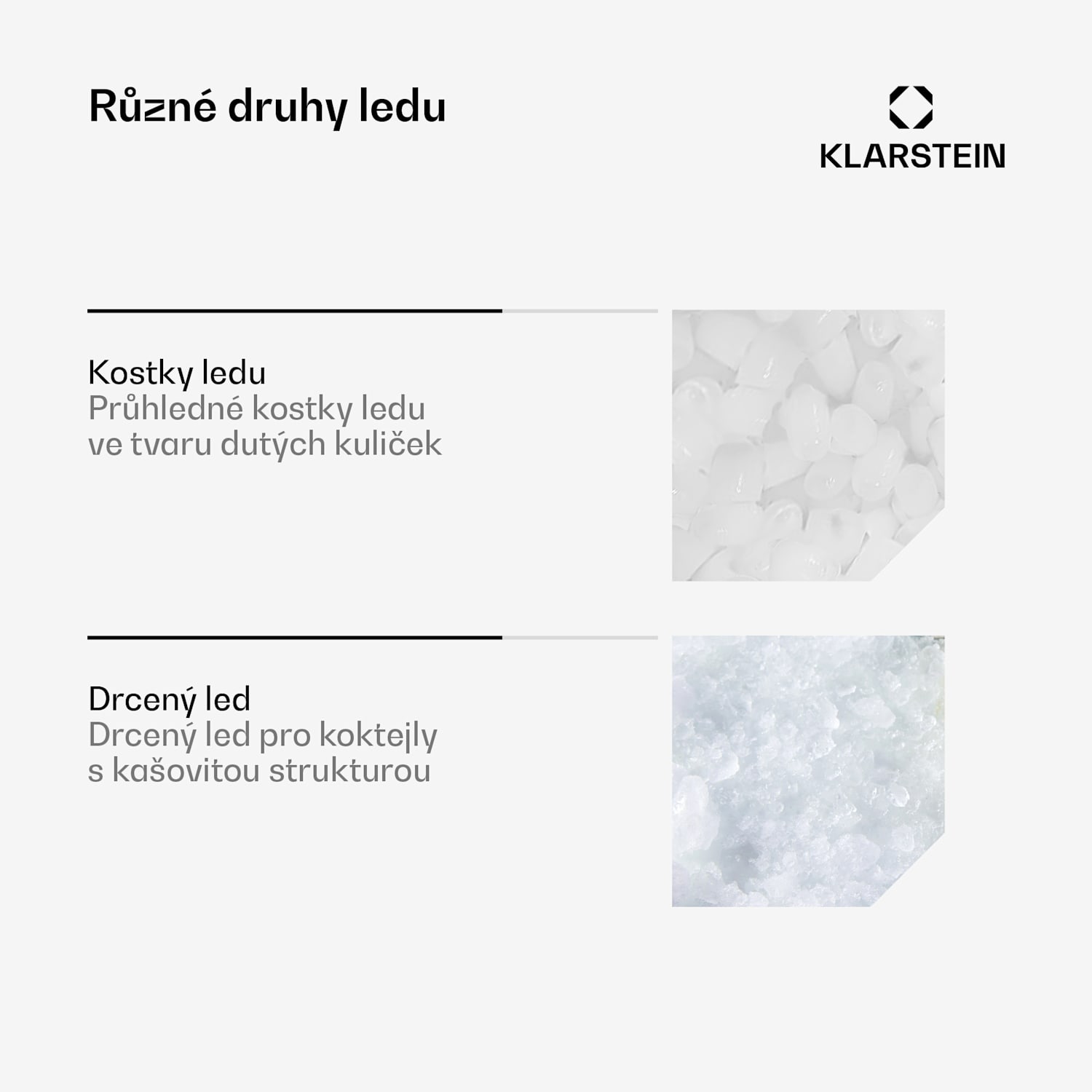 Bullet Ice výrobník ledu, 15 kg ledu denně, Bullet & drcený led, Nerezová ocel 