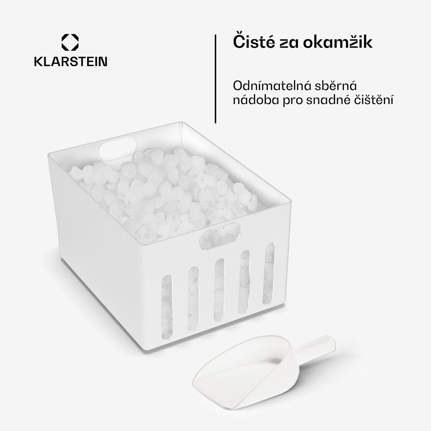 Bullet Ice výrobník ledu, 15 kg ledu denně, Bullet & drcený led, Nerezová ocel 