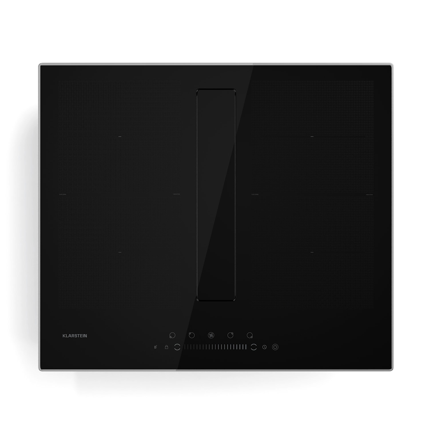 Chef-Fusion Prime Down Air System | 2-in-1 | inductiekookplaat + afzuigkap | krachtig 60 cm | Zwart