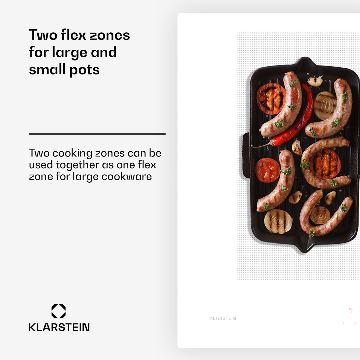 Chef-Fusion Down Air System | 2 in 1 | induktioliesi + liesituuletin | tehokas | 7200 W 72 cm | Valkoinen