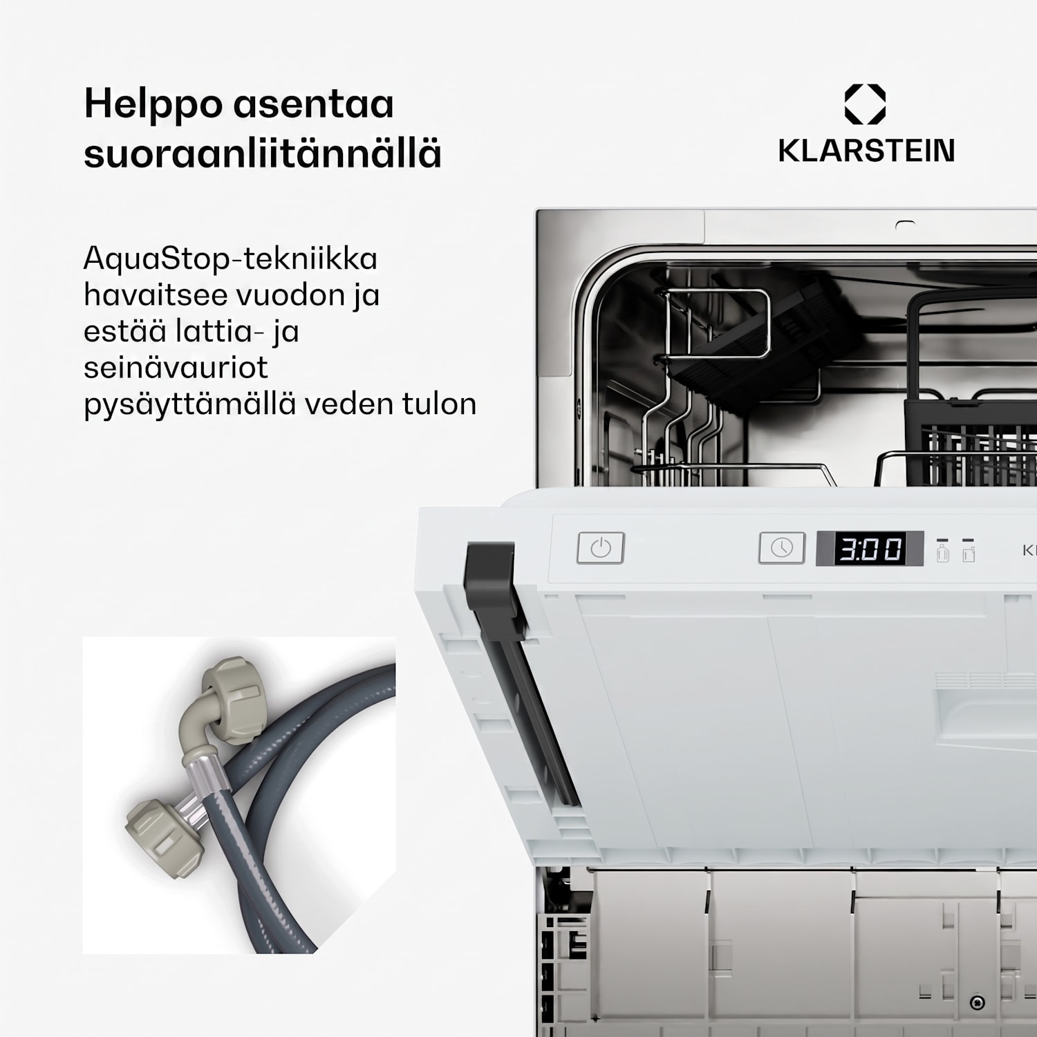 Havasia Flow UV 6 Secret integroitava astianpesukone | kompakti | 6 astiastolle | UV-valo | 6 ohjelmaa 