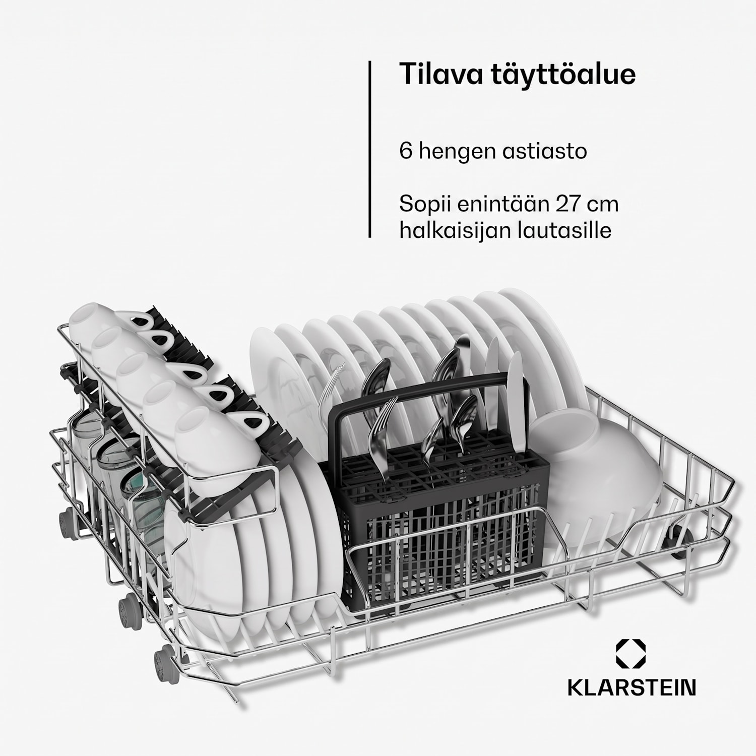 Havasia Flow UV 6 Secret integroitava astianpesukone | kompakti | 6 astiastolle | UV-valo | 6 ohjelmaa 