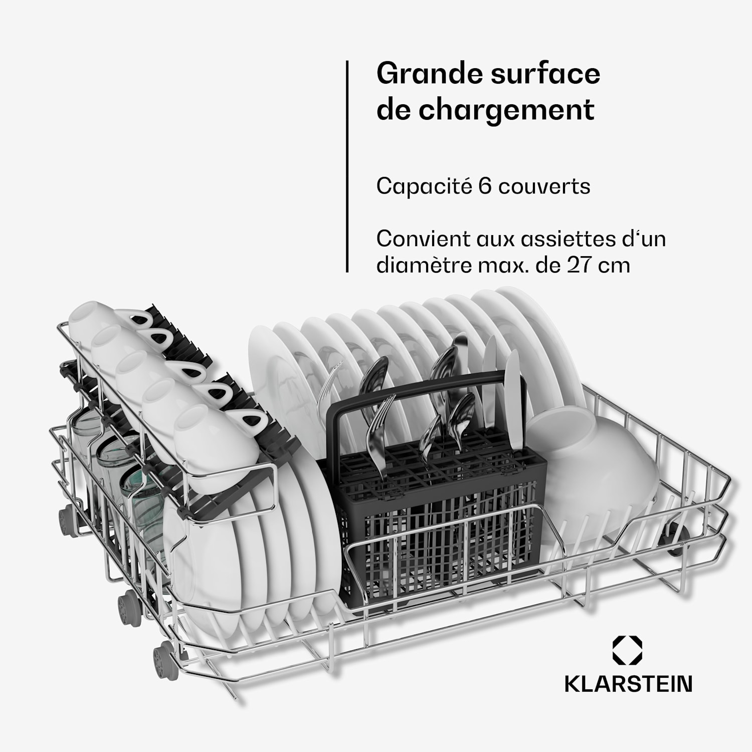 Havasia UV 6 Secret lave-vaisselle encastrable | compact | 6 couverts | Lumière UV | 6 programmes 