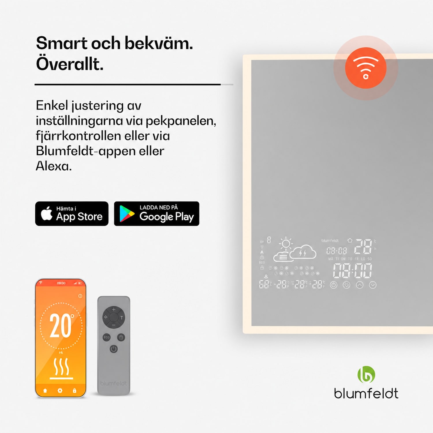 Infravärmare | Smart spegel | Infraröd | 600 W | IP43 120 x 60 cm | 600 W