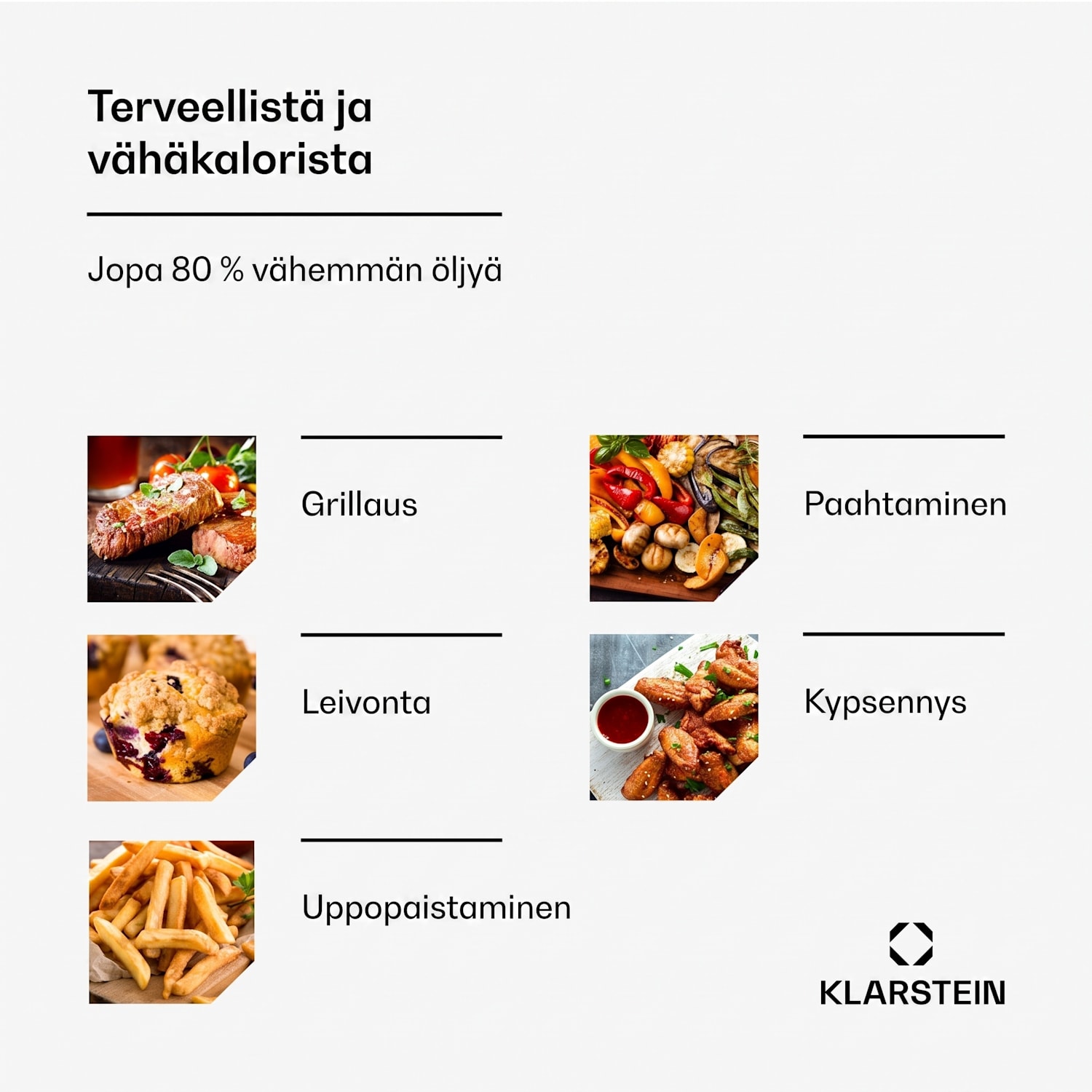 AeroVital Deluxe -kiertoilmakypsennin | 1700 W | 8 toimintoa | sis. lisävarusteet | 200 °C | ajastin Deluxe Color Touch | Musta