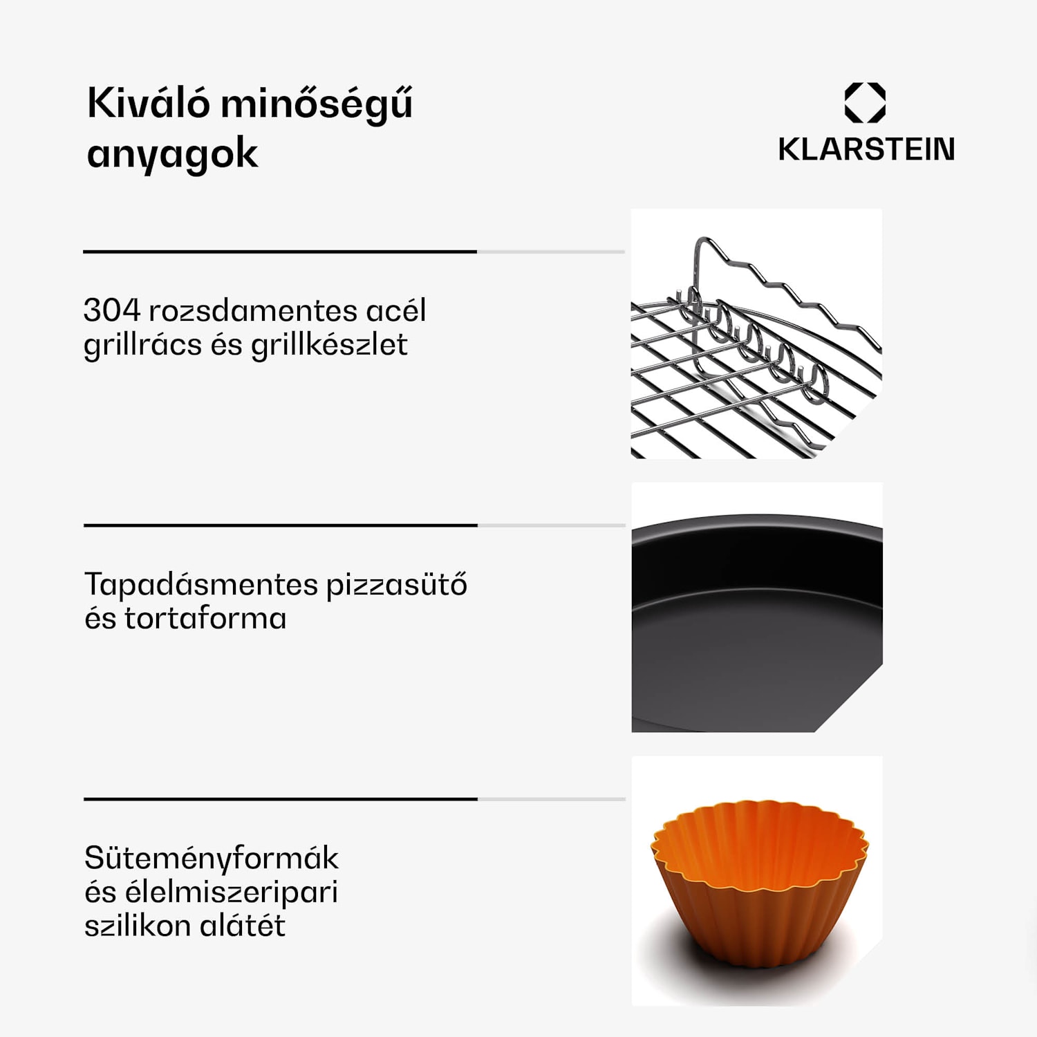 AeroVital Deluxe Colour Touch tartozékkészlet, 6 darab, élelmiszerekhez alkalmas, mosogatógépben mosható 