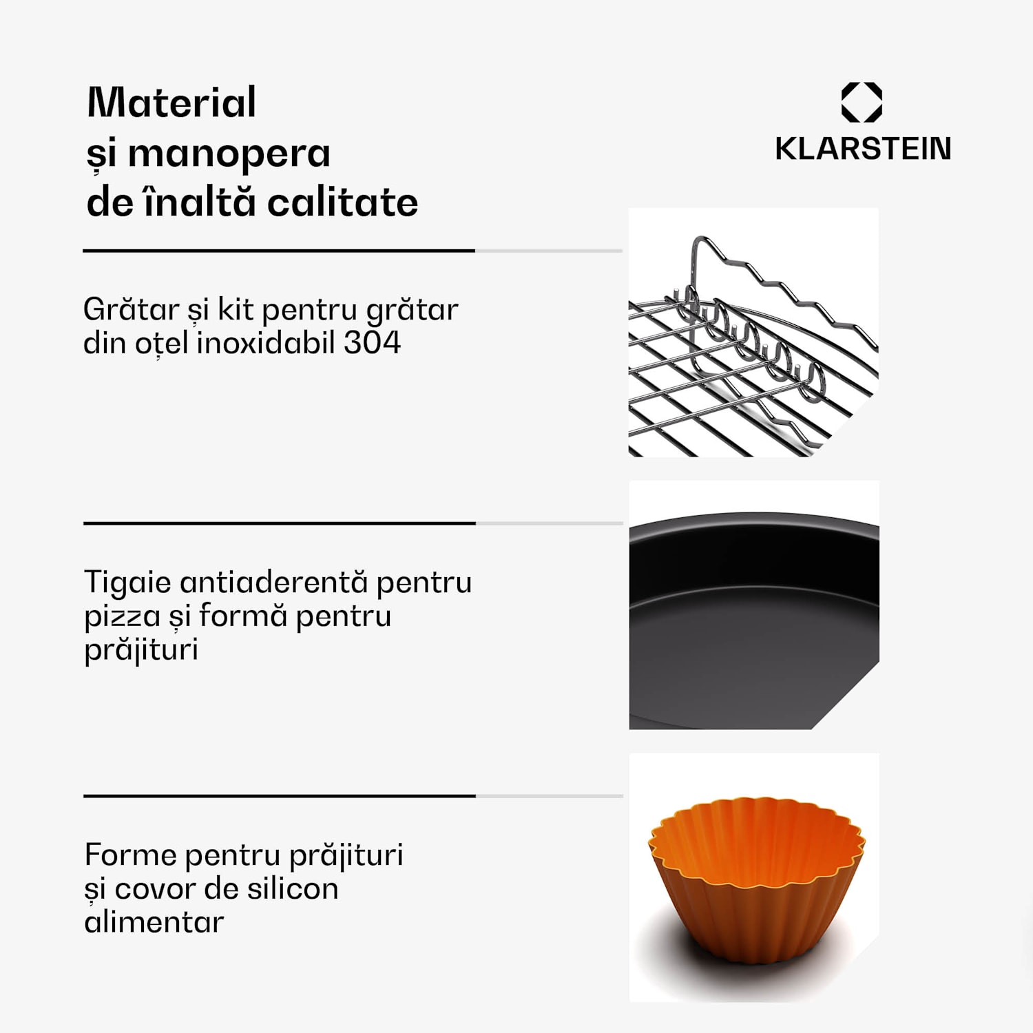 Setul de accesorii AeroVital Deluxe Colour Touch, 6 piese, potrivit pentru alimente, potrivit pentru mașina de spălat vase. 