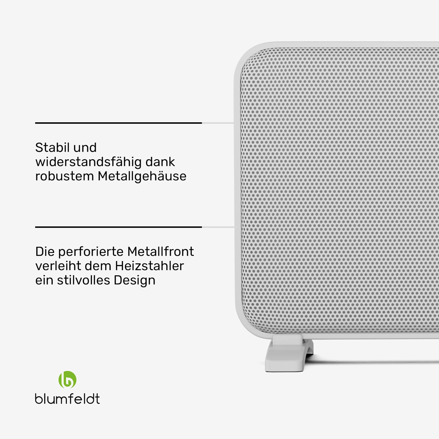 SwiftWave Infrarotheizer | 2000 W | bis 20 m² | App- Touch-Steuerung | Graphen Weiß