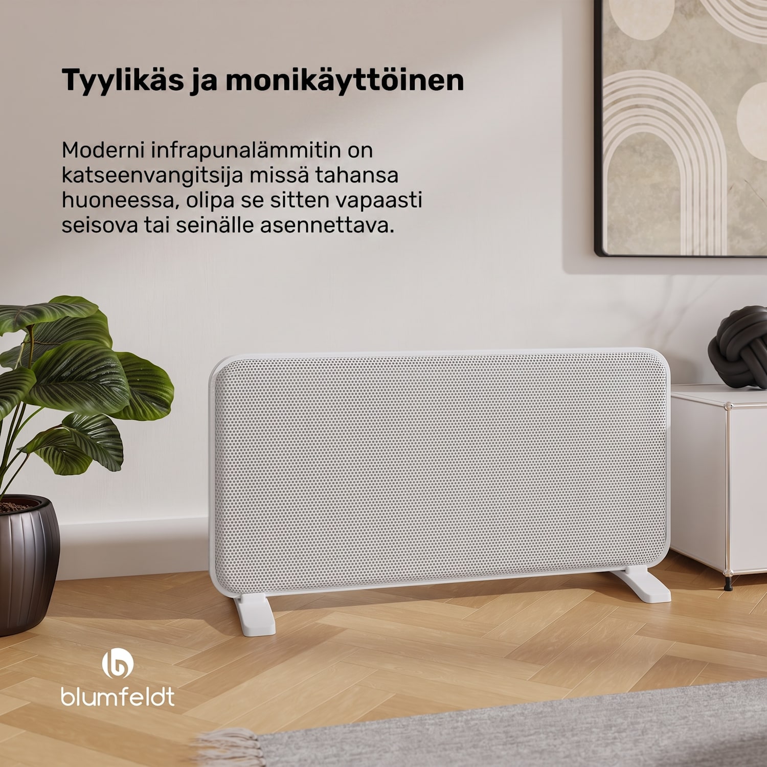 SwiftWave-infrapunalämmitin | 2000 W | jopa 20 m² | app touch control | grafeeni 