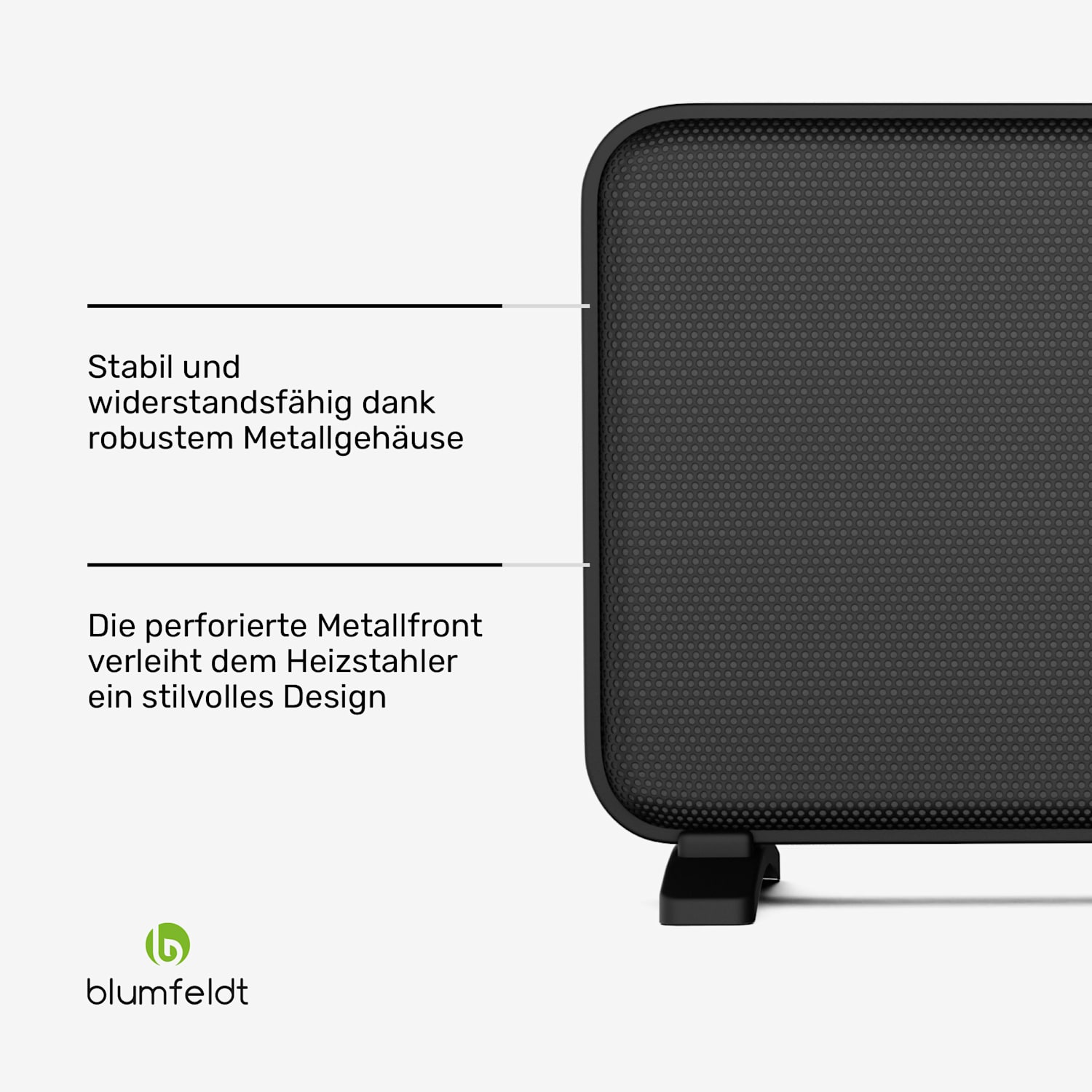 SwiftWave Infrarotheizer | 2000 W | bis 20 m² | App- Touch-Steuerung | Graphen Schwarz