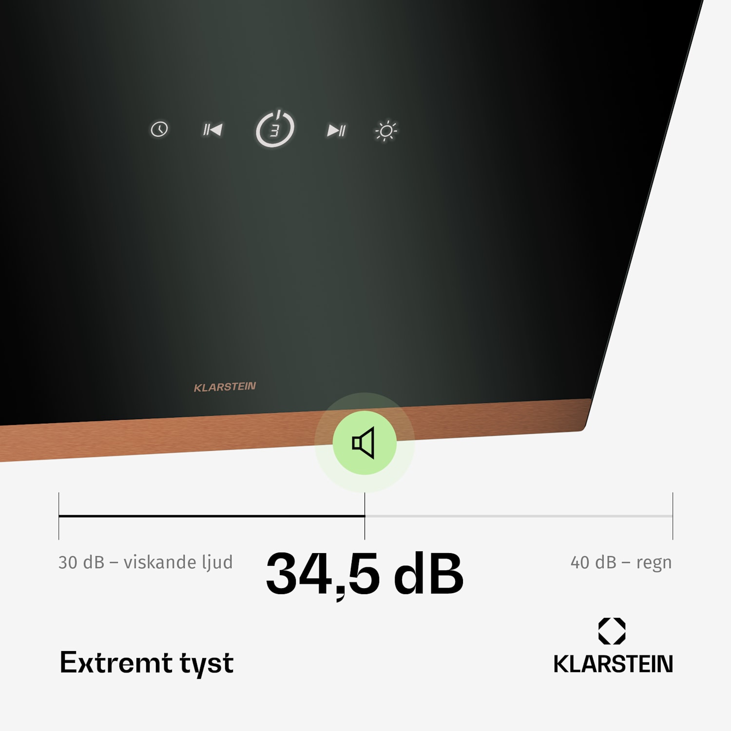 FlashLine 60 Köksfläkt | A++ | 524 m³/h | 3 nivåer | touchkontroll | frånluft/cirkulationsluft | 100 W 