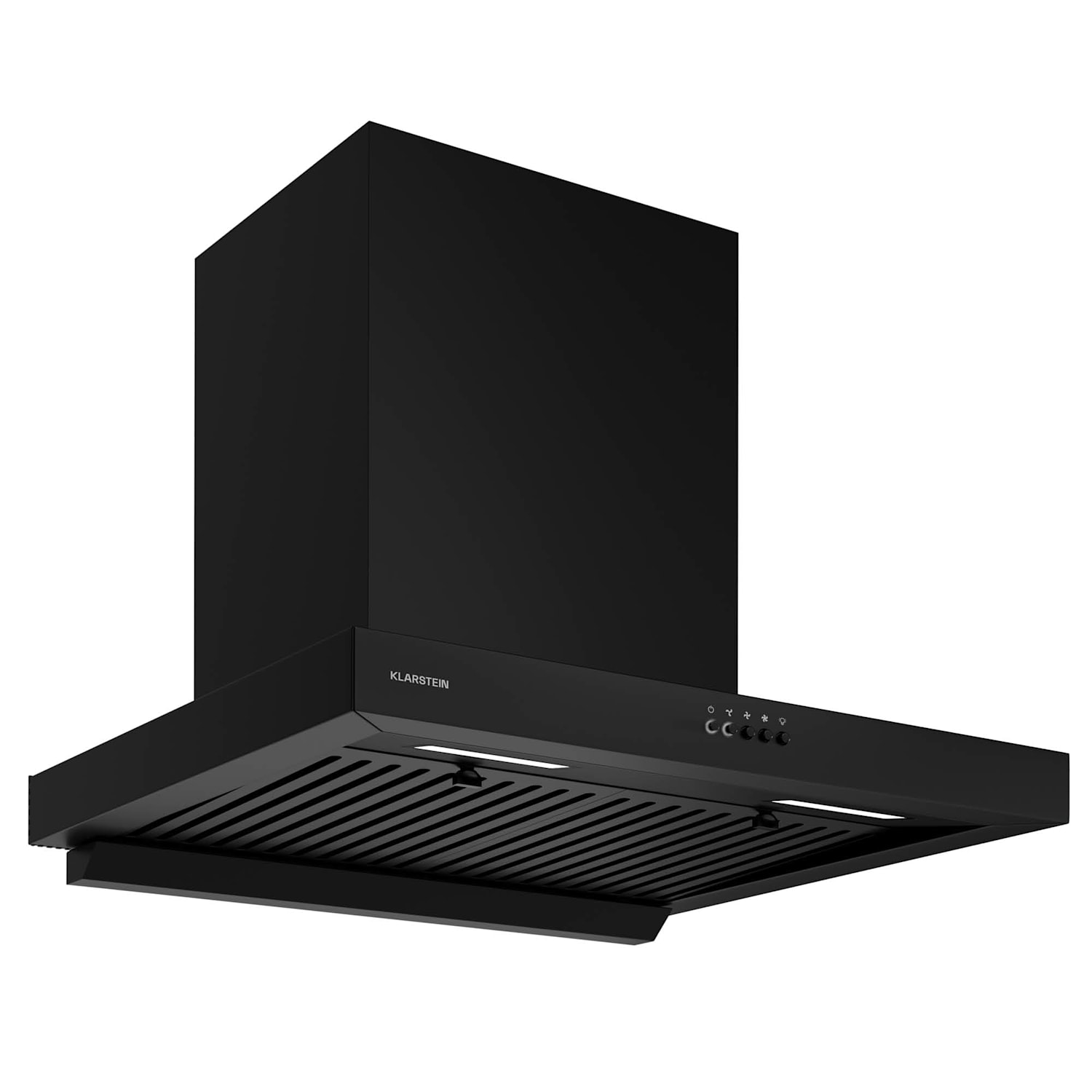 Campana extractora AeroClean | 721 m³/h | 4 niveles | EEK A++ | extracción de aire/recirculación de aire 60 cm | Negro