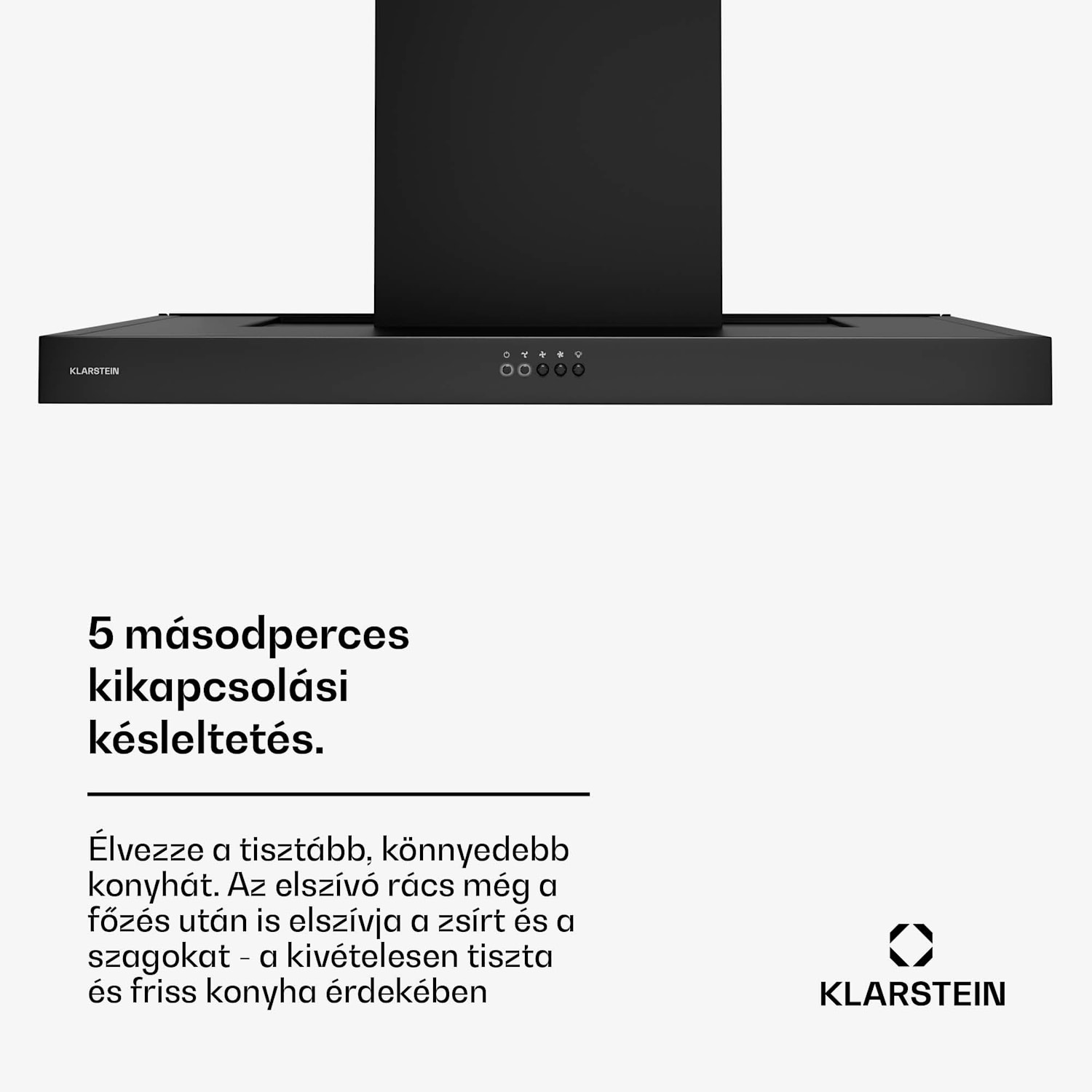 AeroClean páraelszívó, 649,9 m³/h, 4 szint, EEK A++, elszívás/recirkuláció 