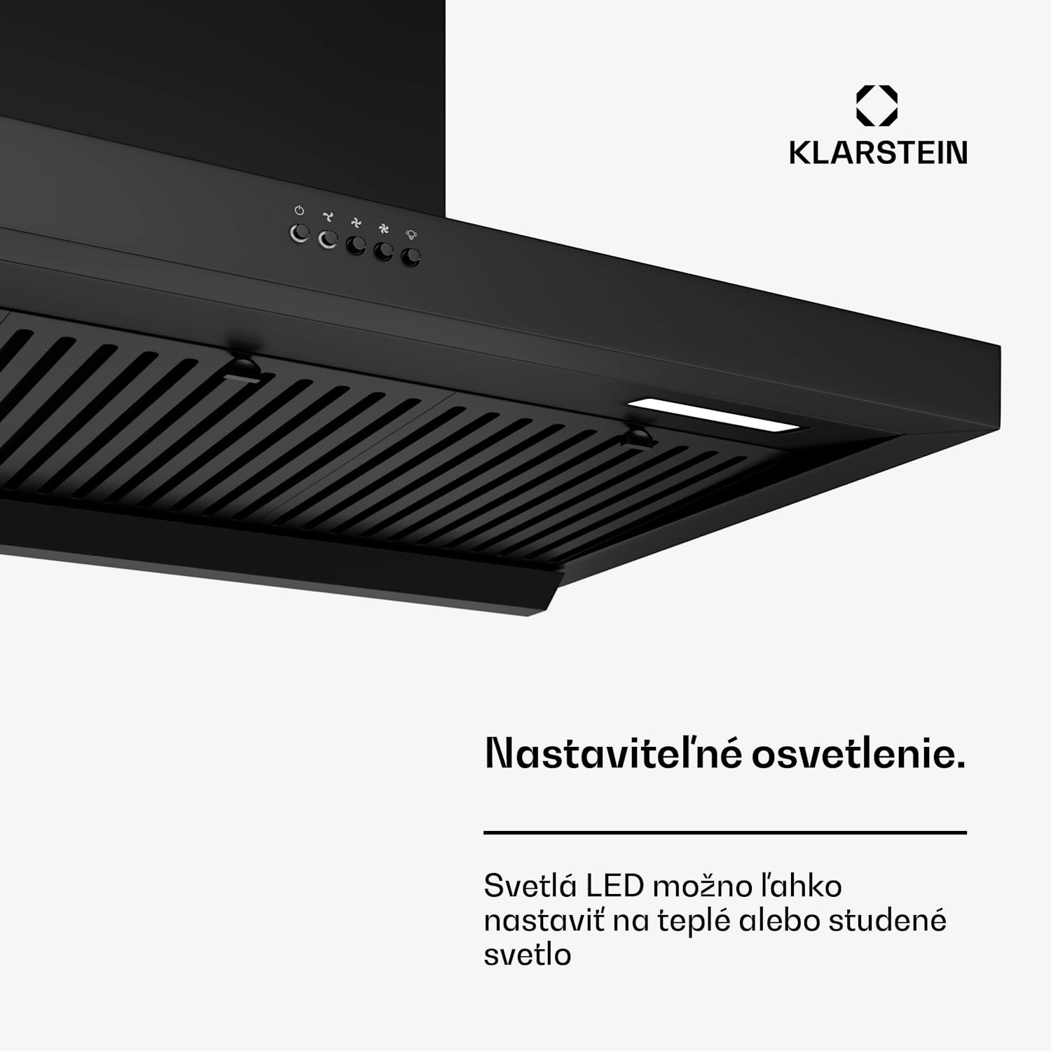 AeroClean digestor, 649,9 m³/h, 4 úrovne, EEK A++, odsávanie/recirkulácia vzduchu 90 cm | Čierna