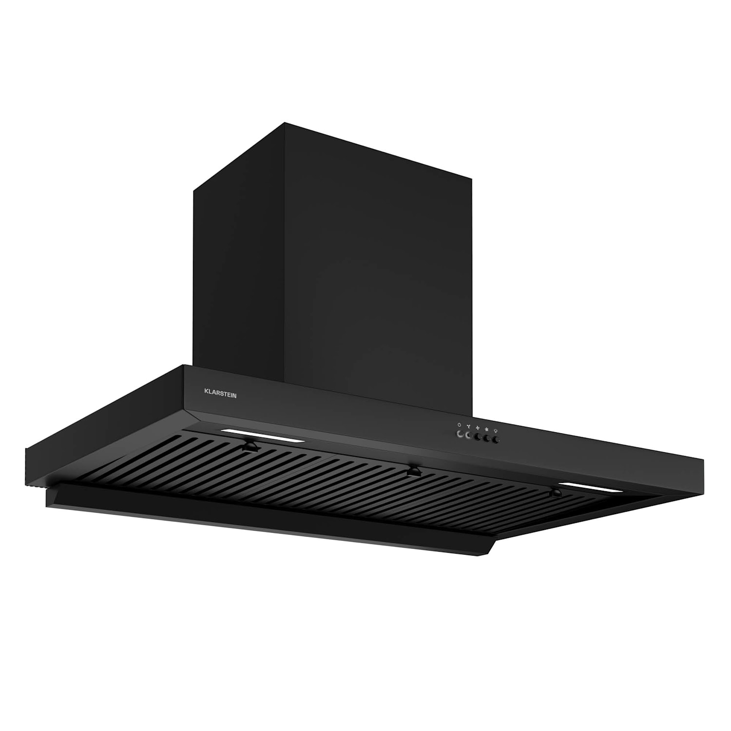 Campana extractora AeroClean | 721 m³/h | 4 niveles | EEK A++ | extracción de aire/recirculación de aire 90 cm | Negro